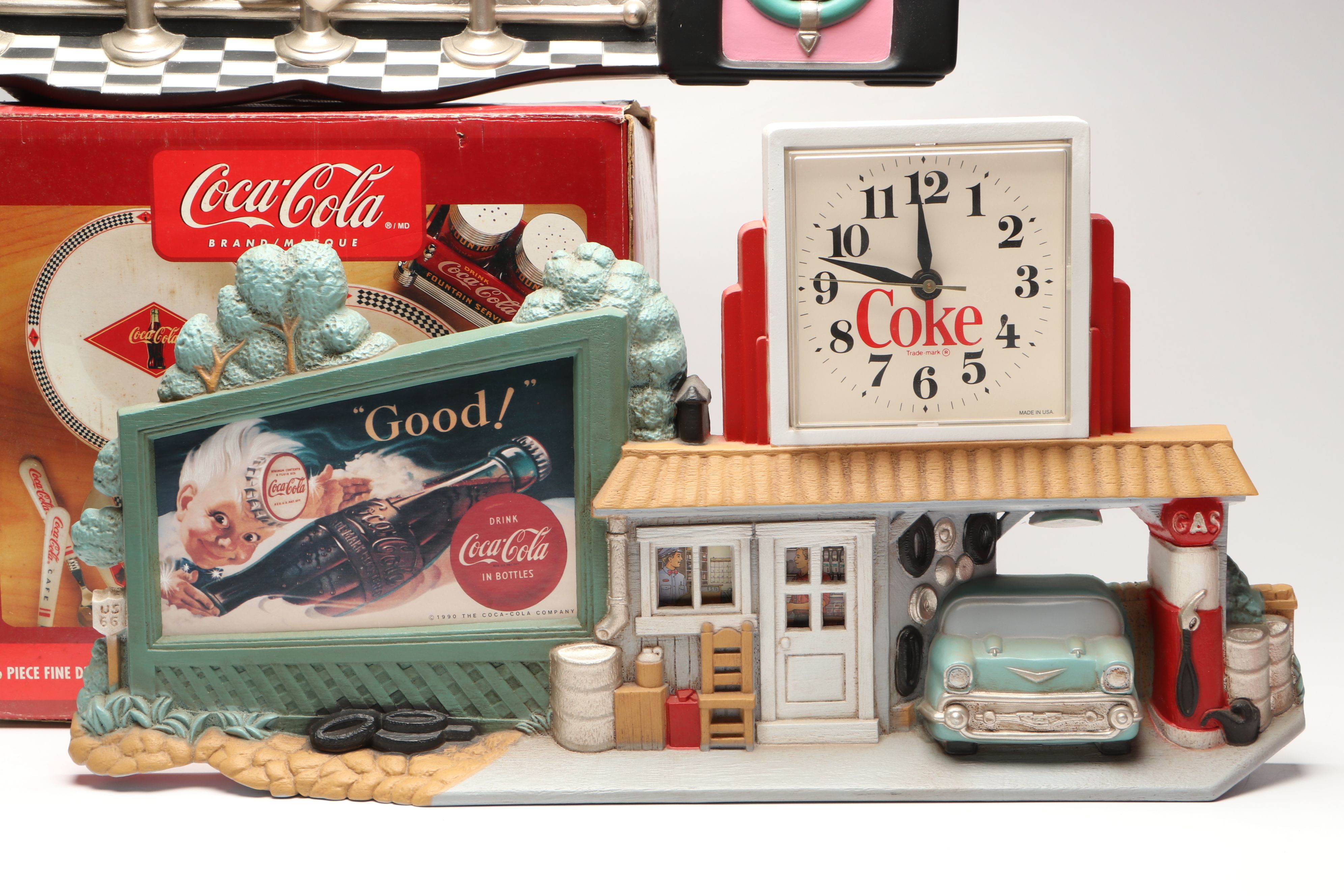 Coca-Cola Collectibles with Barbie Doll, Clocks and More Memorabilia