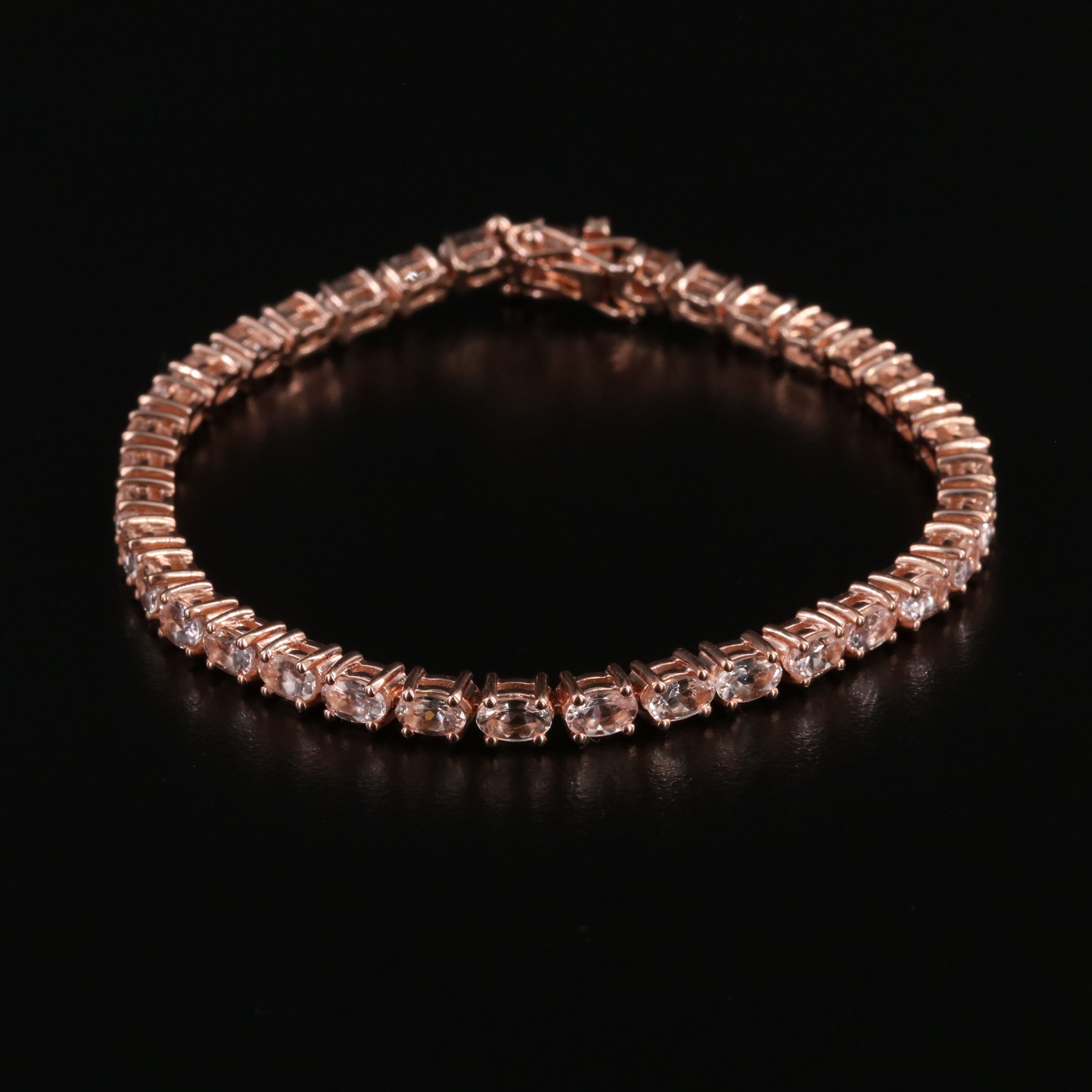 Sterling Morganite Bracelet