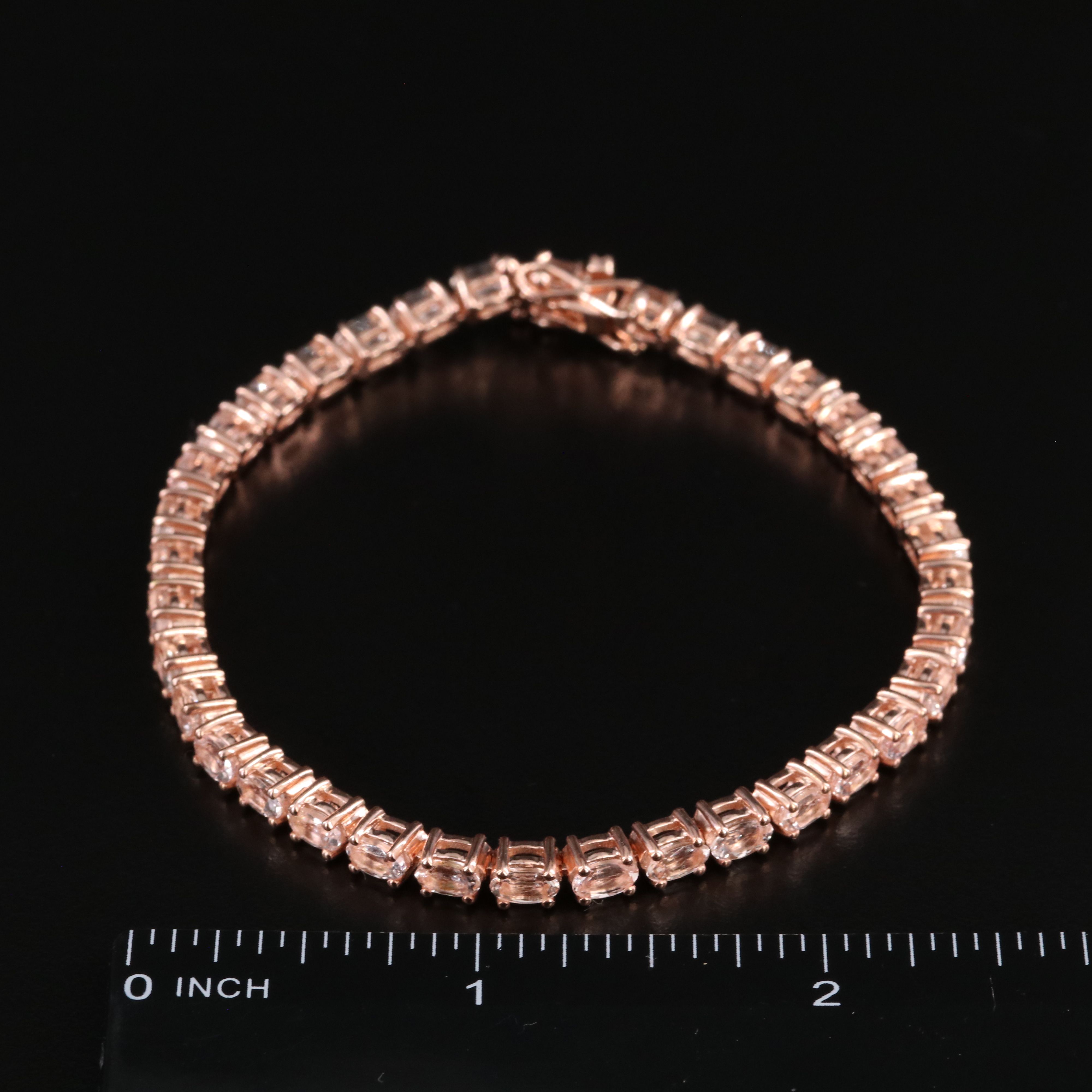 Sterling Morganite Bracelet
