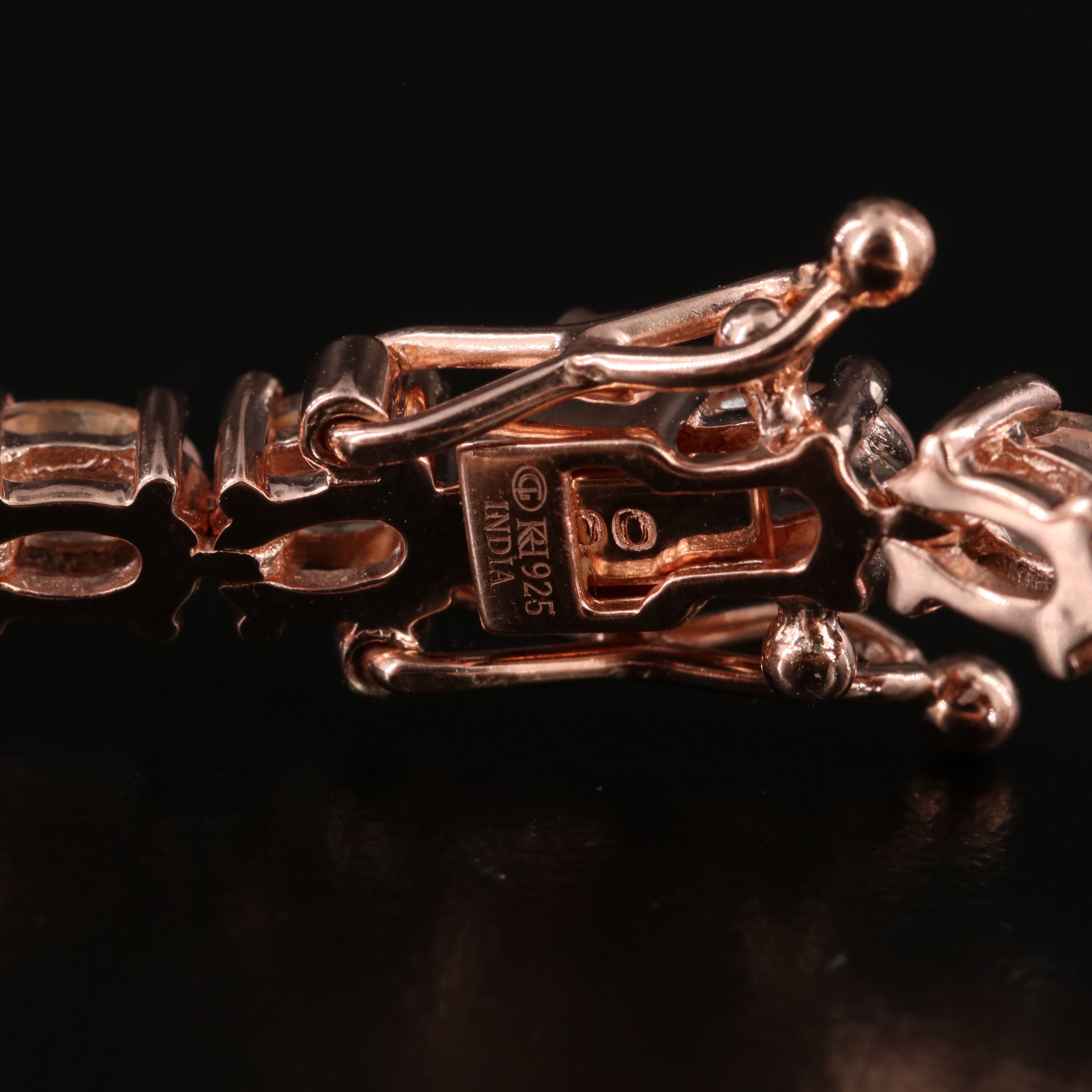 Sterling Morganite Bracelet