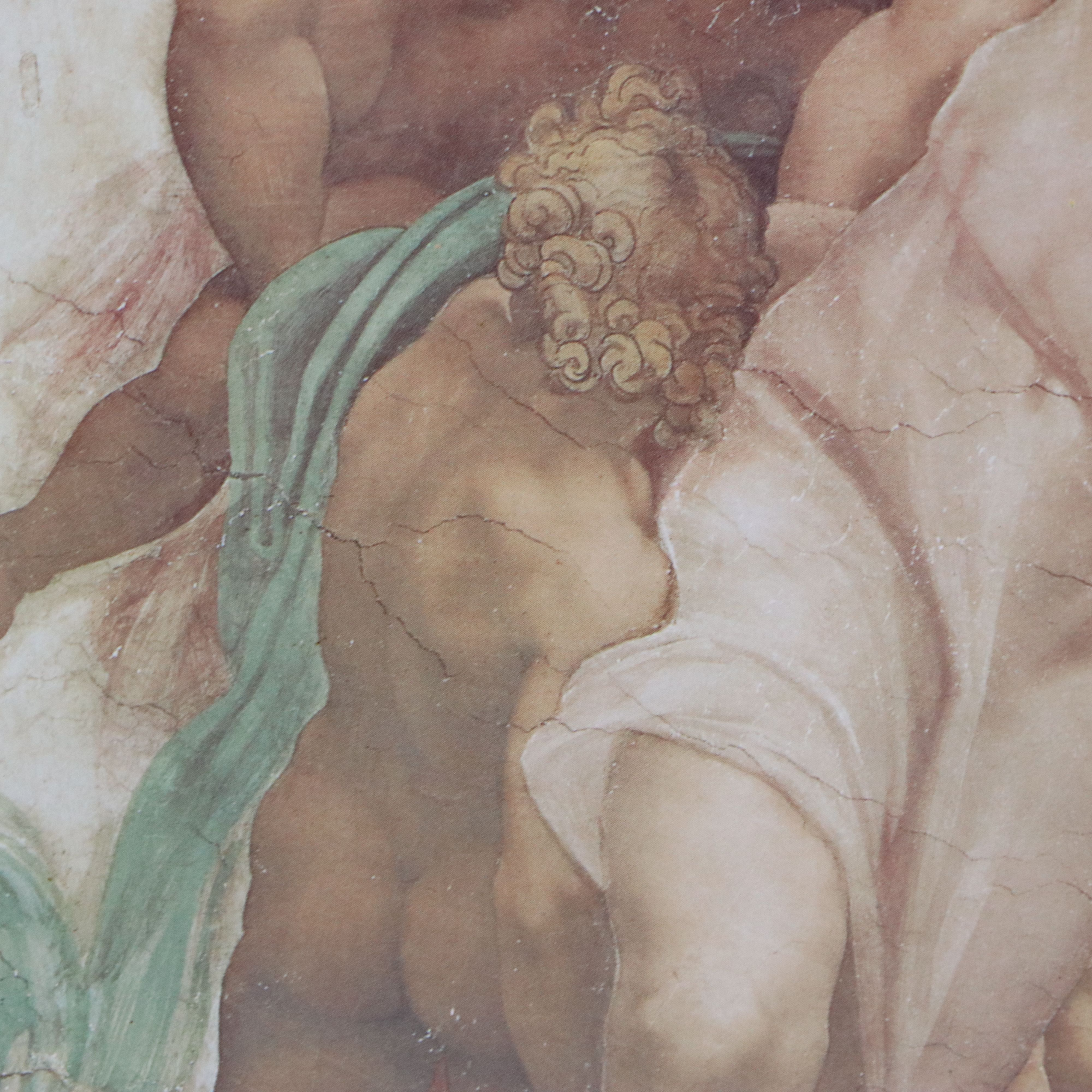 Offset Lithograph After Michelangelo "The Creation of Adam"