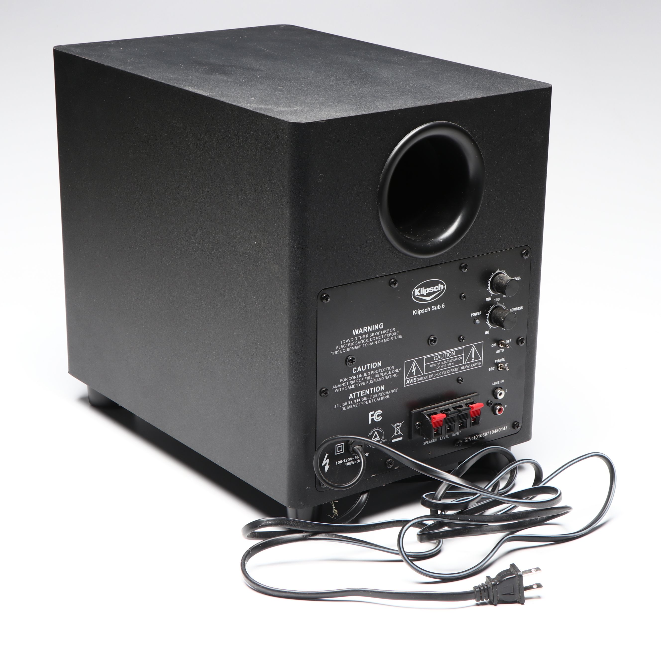 Klipsch Sub 6 Subwoofer and HD Theater 500 Surround Speakers