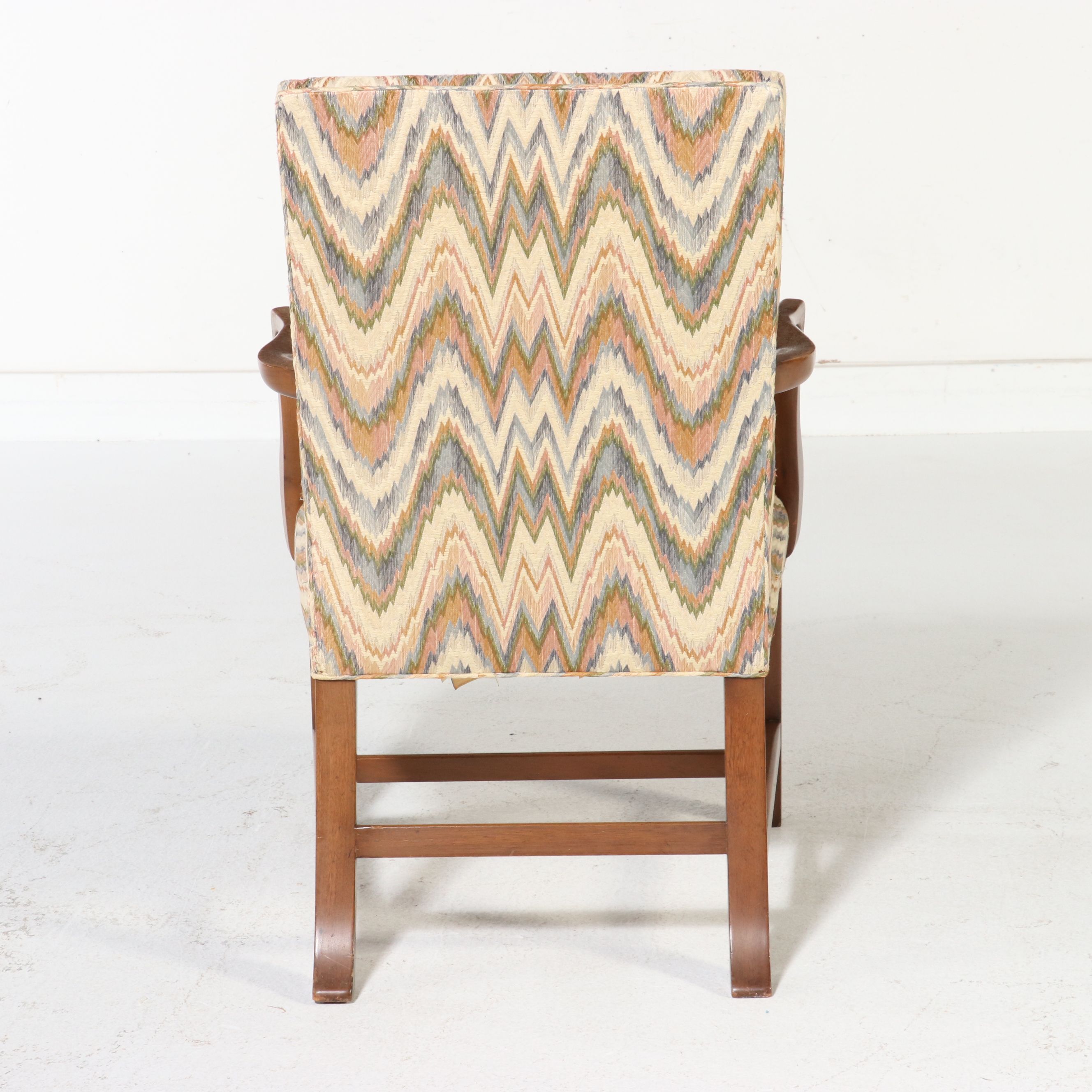 Pair of Colonial Williamsburg Reproduction Martha Washington Lolling Chairs