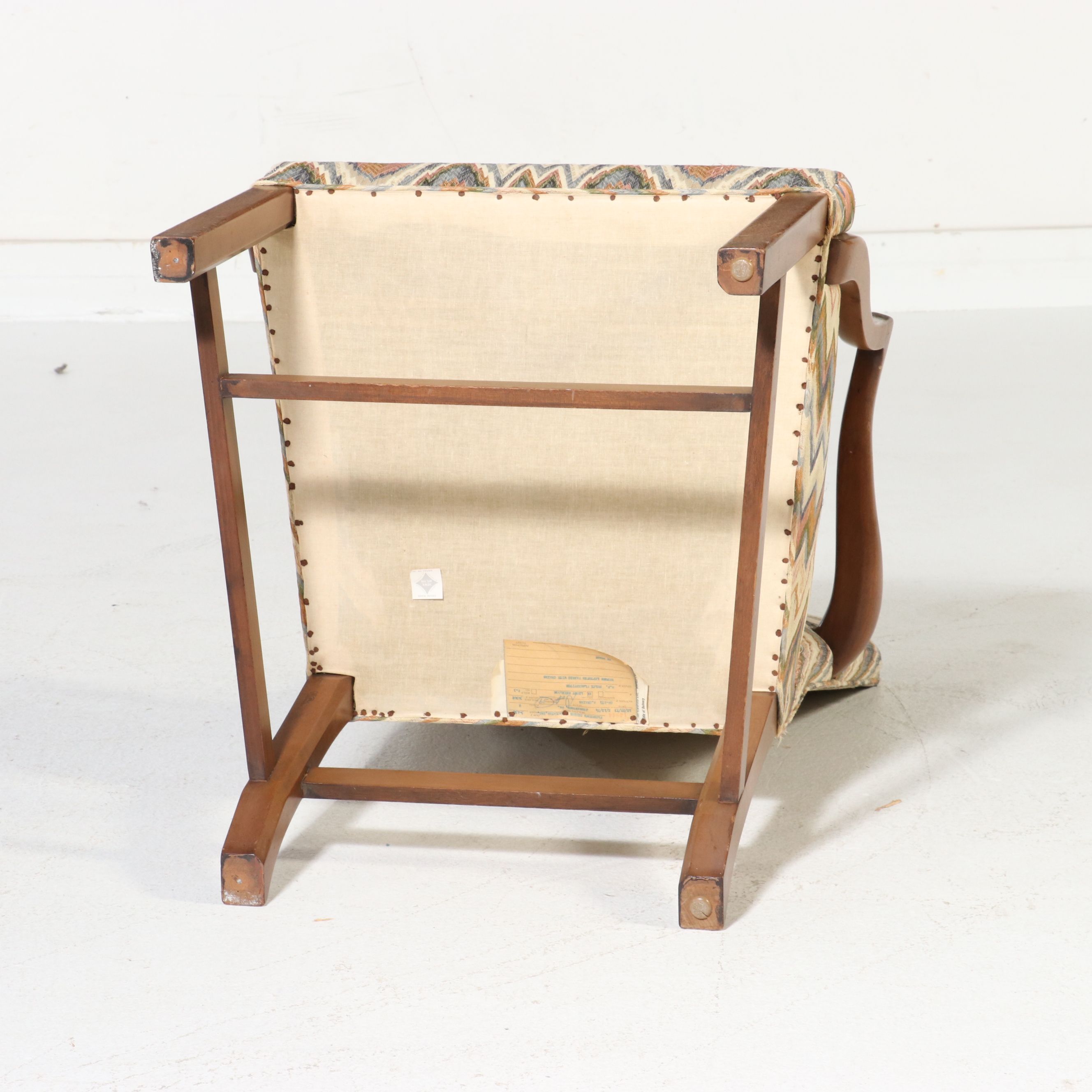 Pair of Colonial Williamsburg Reproduction Martha Washington Lolling Chairs