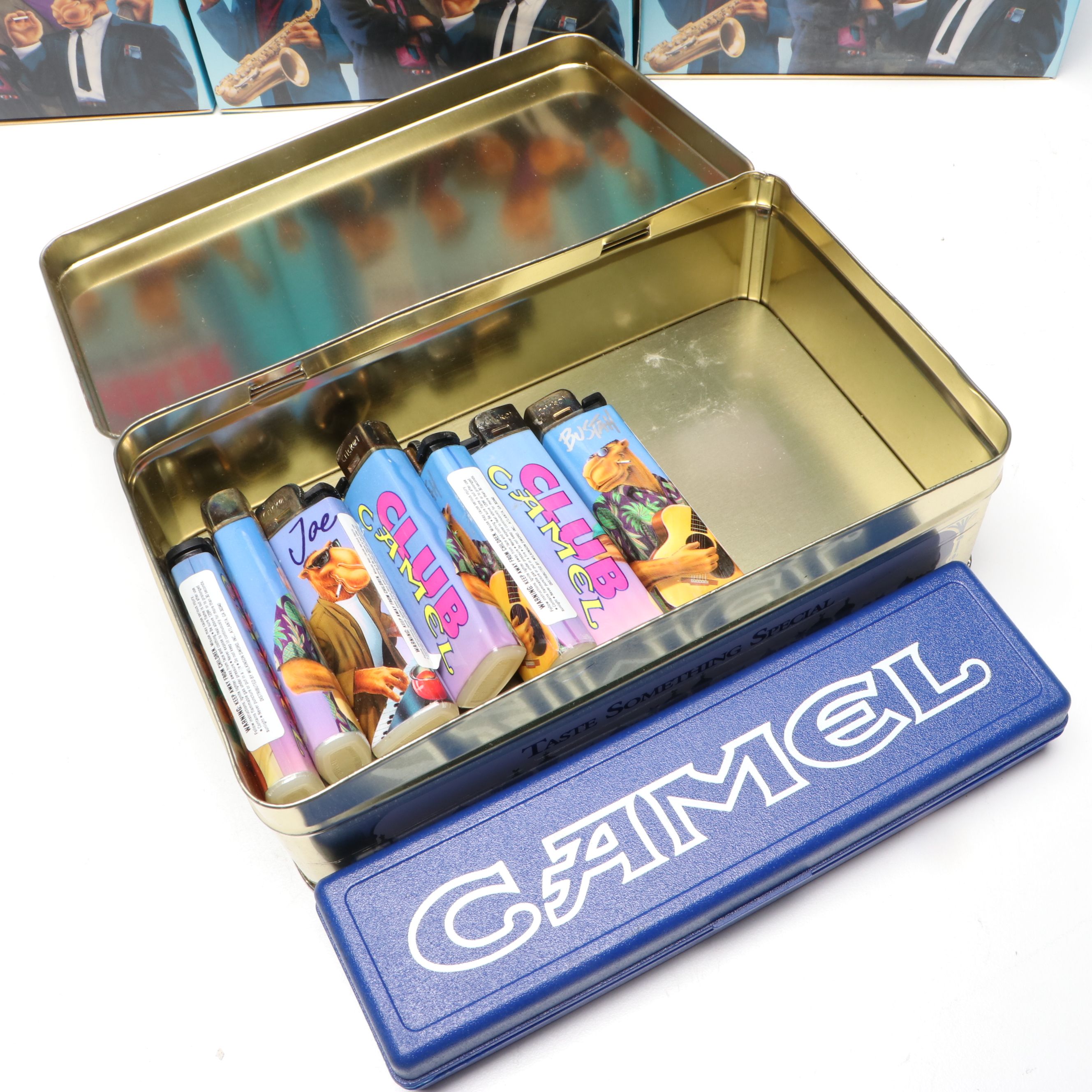 Camel Tumblers, Coolers, Ashtray and More Vintage Advertising Memorabilia