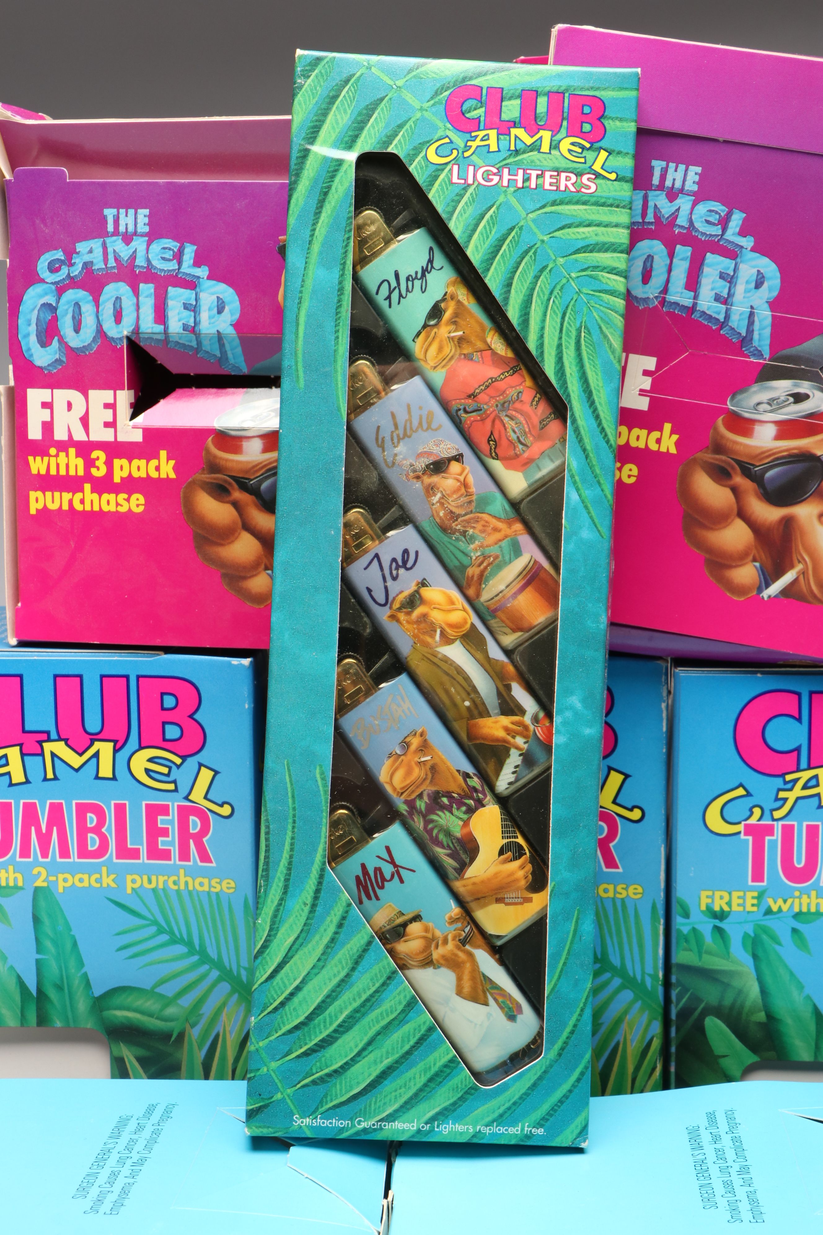 Camel Tumblers, Coolers, Ashtray and More Vintage Advertising Memorabilia