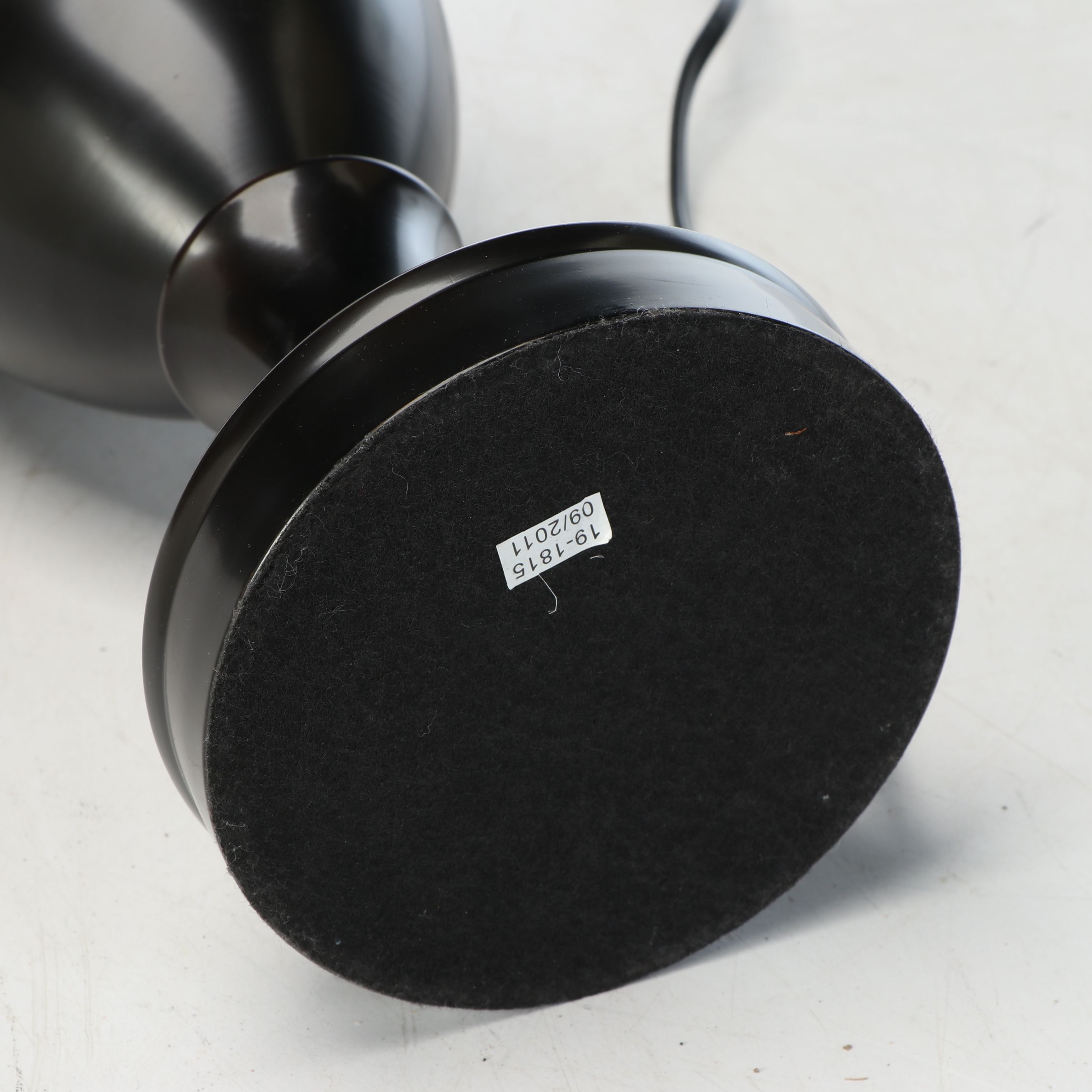 Pair of Oil Rubbed Bronze Urn Table Lamps with Cotton Squacre Shades