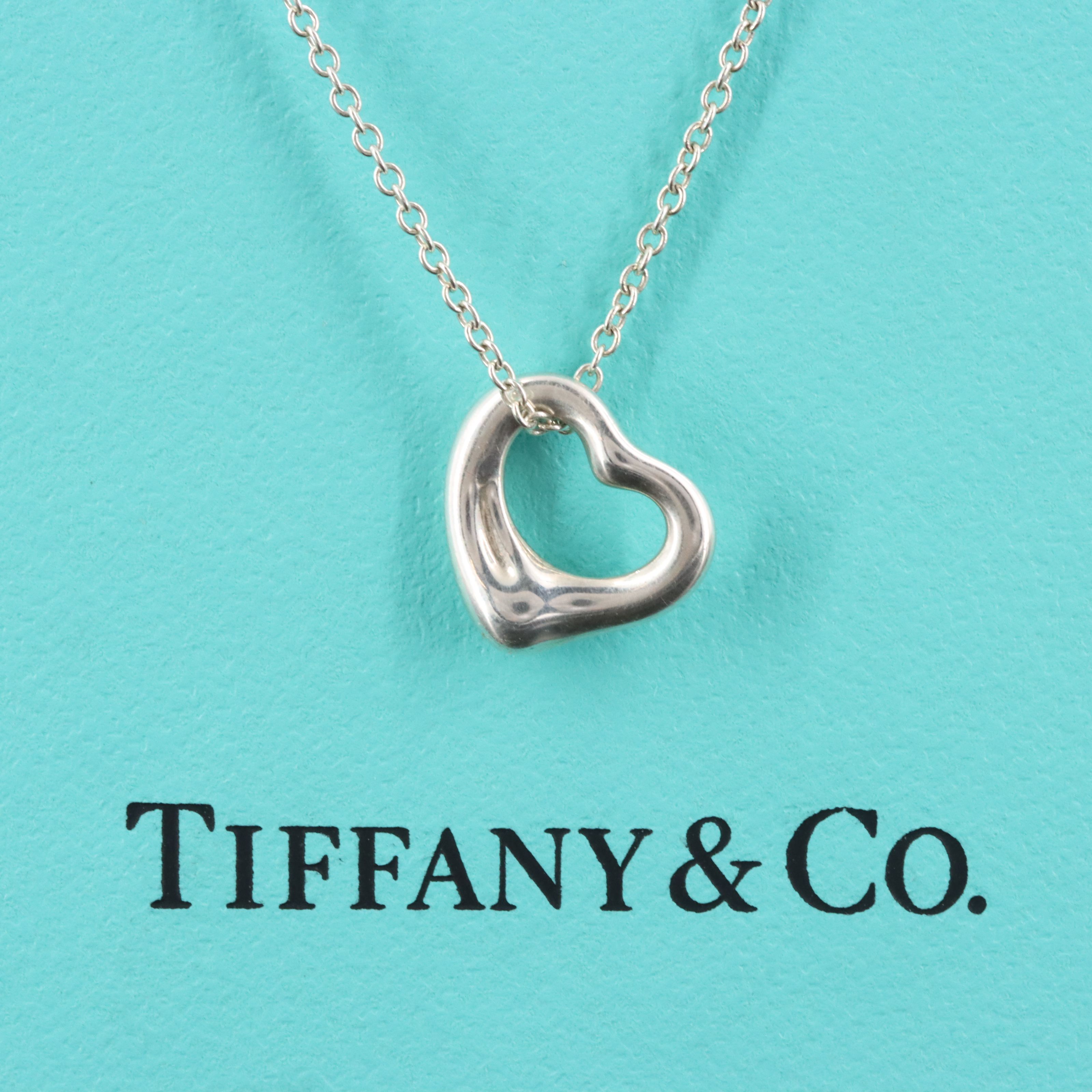 Elsa Peretti for Tiffany & Co. Sterling Open Heart Pendant Necklace
