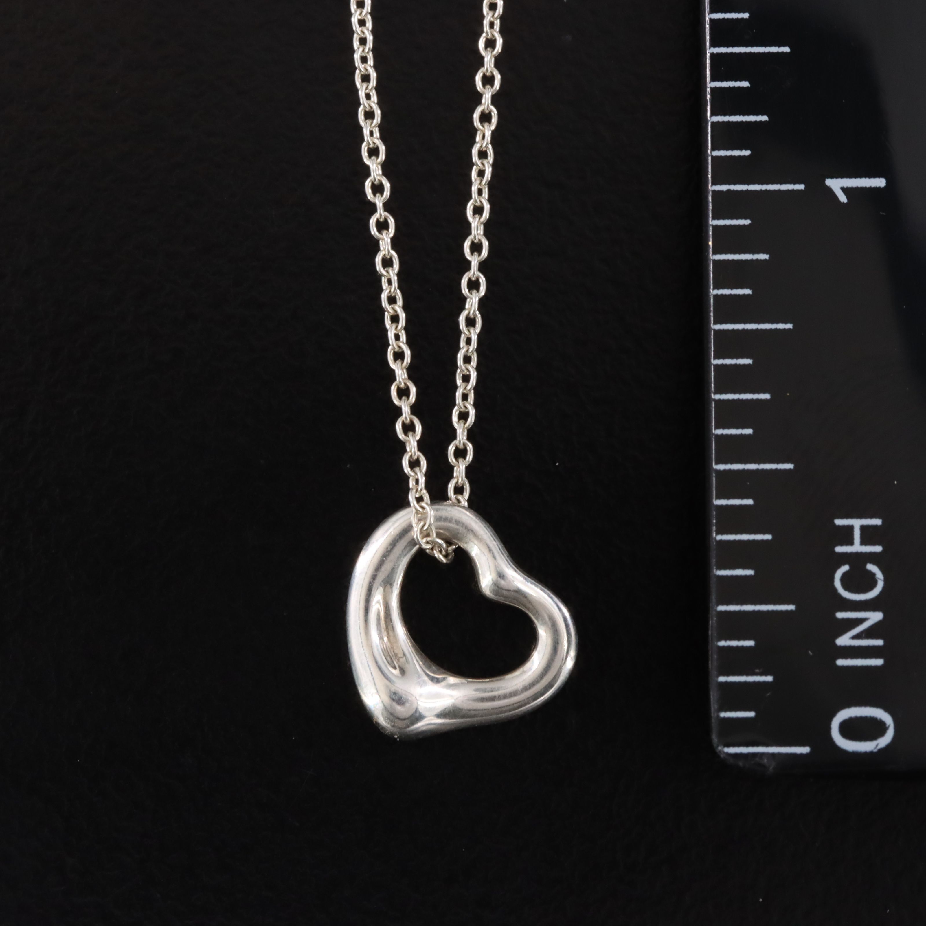 Elsa Peretti for Tiffany & Co. Sterling Open Heart Pendant Necklace
