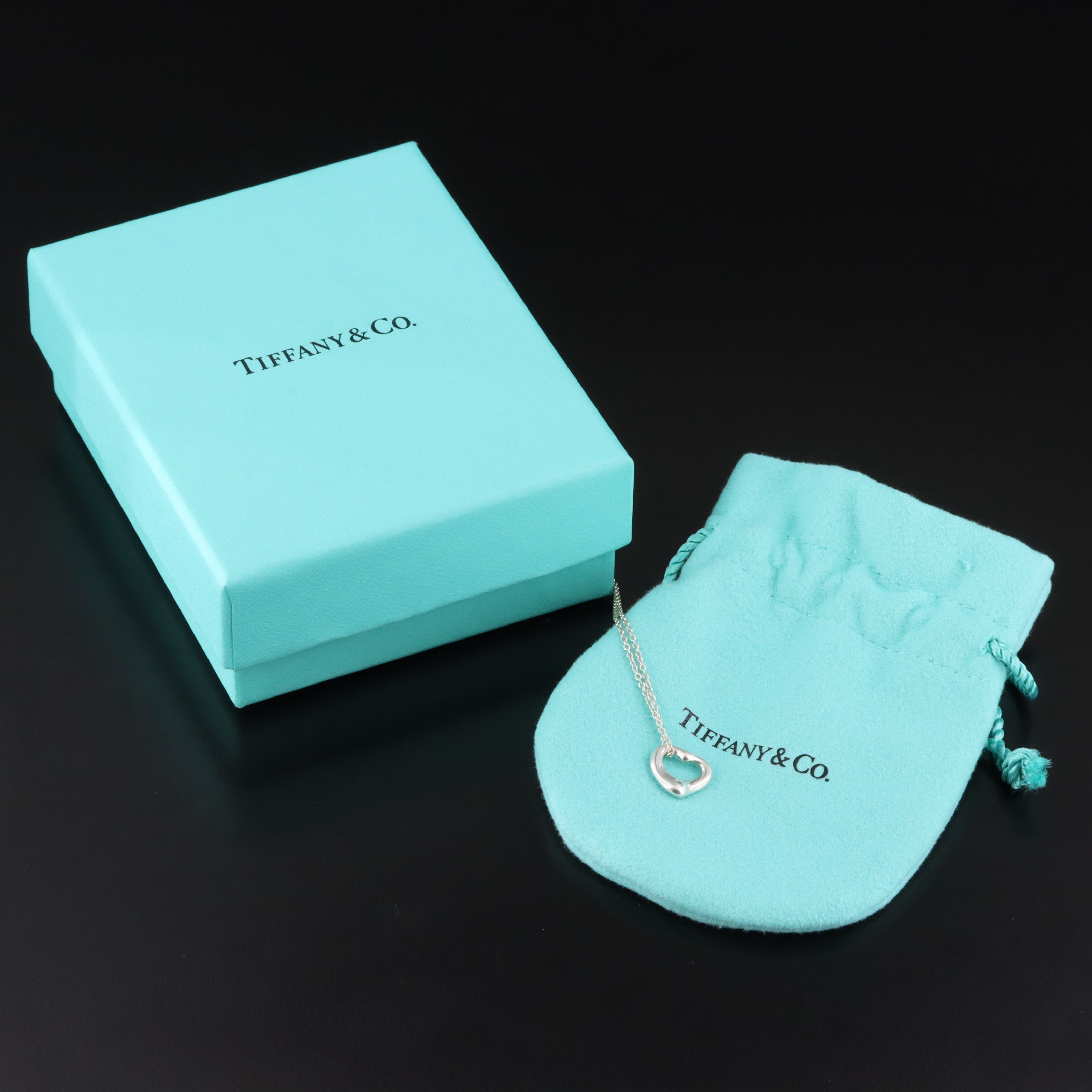 Elsa Peretti for Tiffany & Co. Sterling Open Heart Pendant Necklace