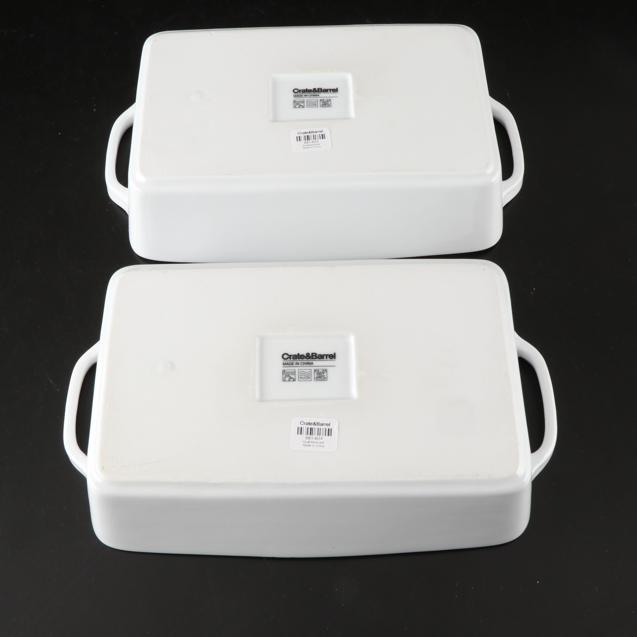 Crate & Barrel "Lucerne" Covered Casseroles and More White Ceramic Bakeware