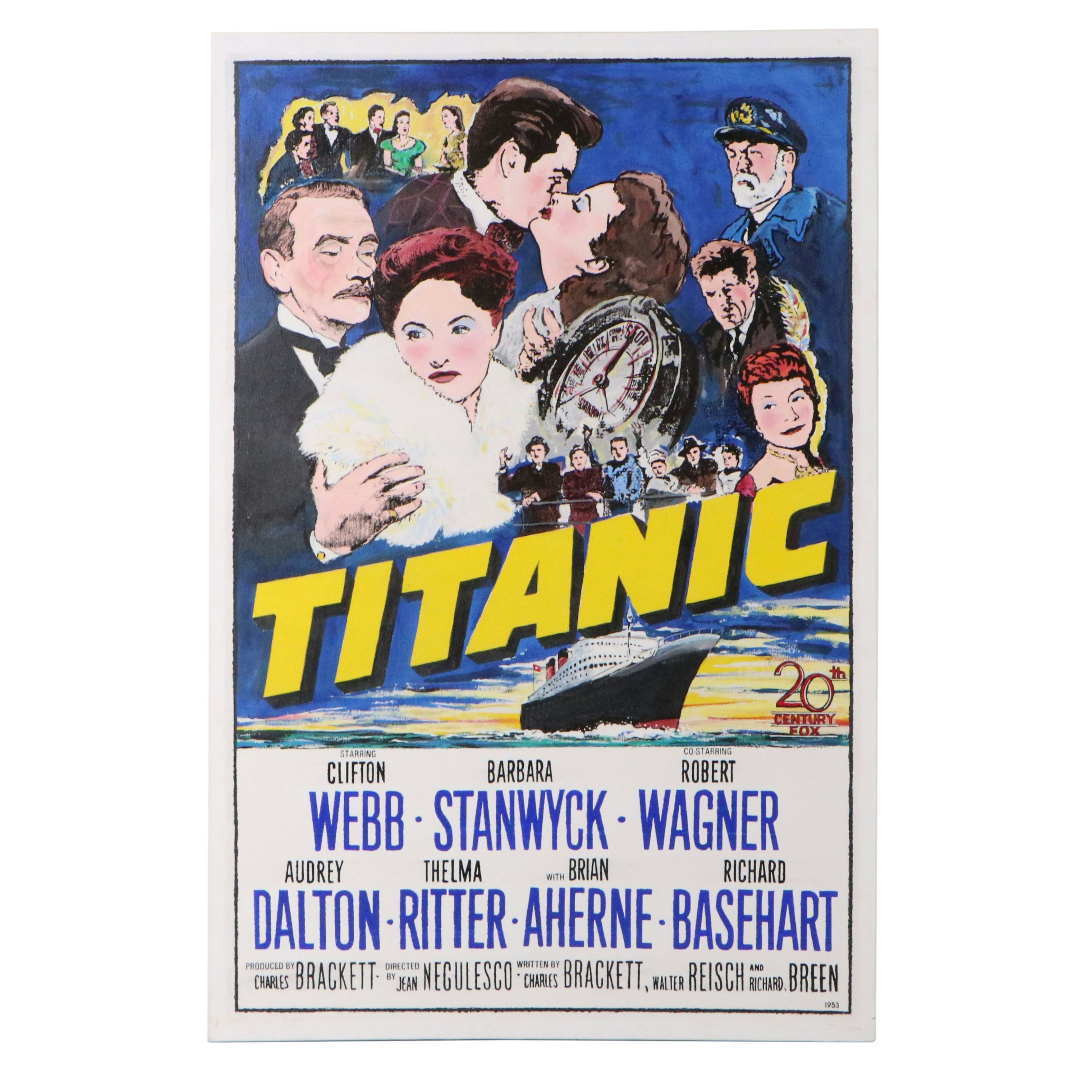 "Titanic" Oil Painting Movie Poster, Late 20th/21st Century