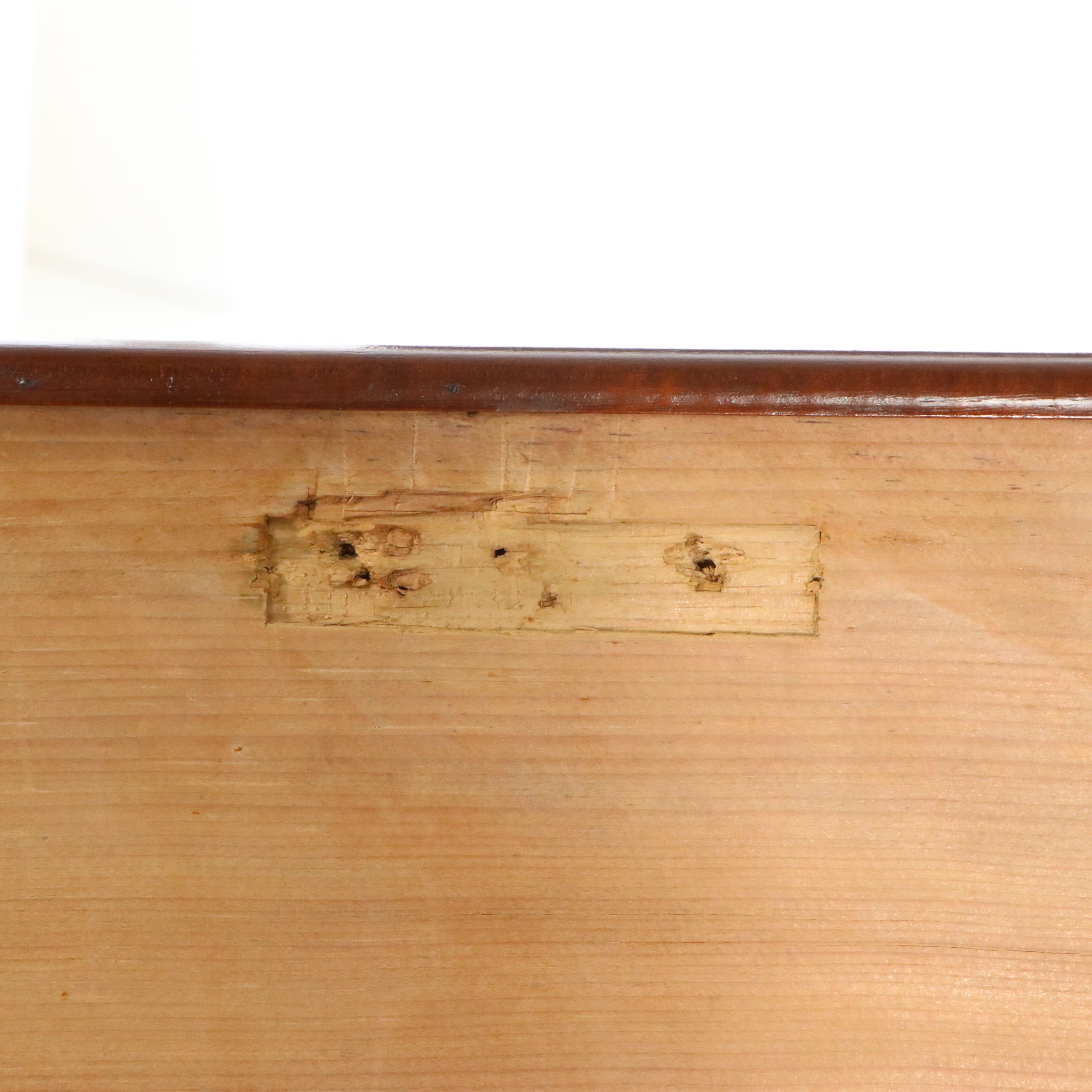 American Federal Painted Pine Mule Chest, Early 19th Century