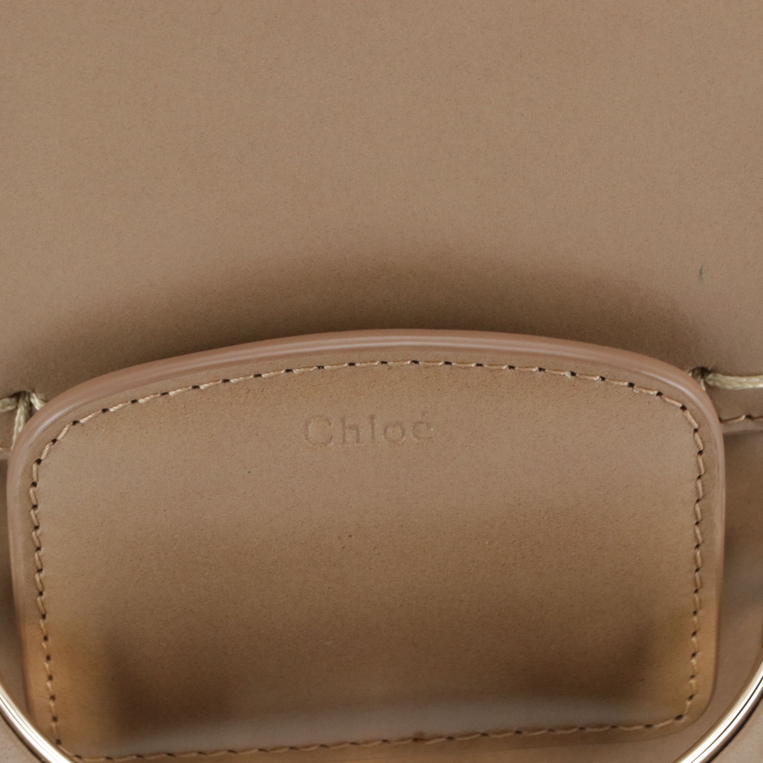 Chloe Kattie Whipstitch Crossbody Bag in Calfskin Leather