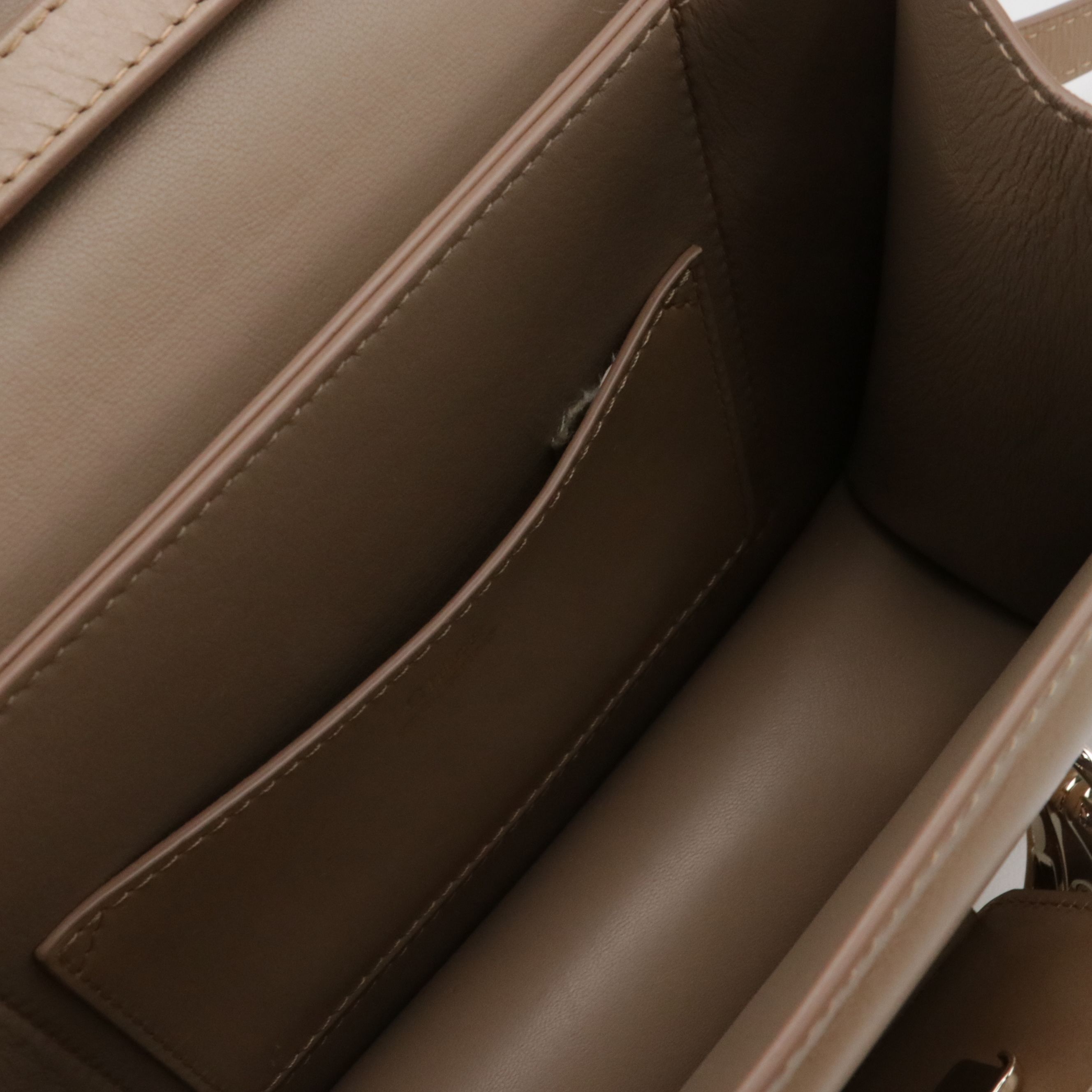 Chloe Kattie Whipstitch Crossbody Bag in Calfskin Leather