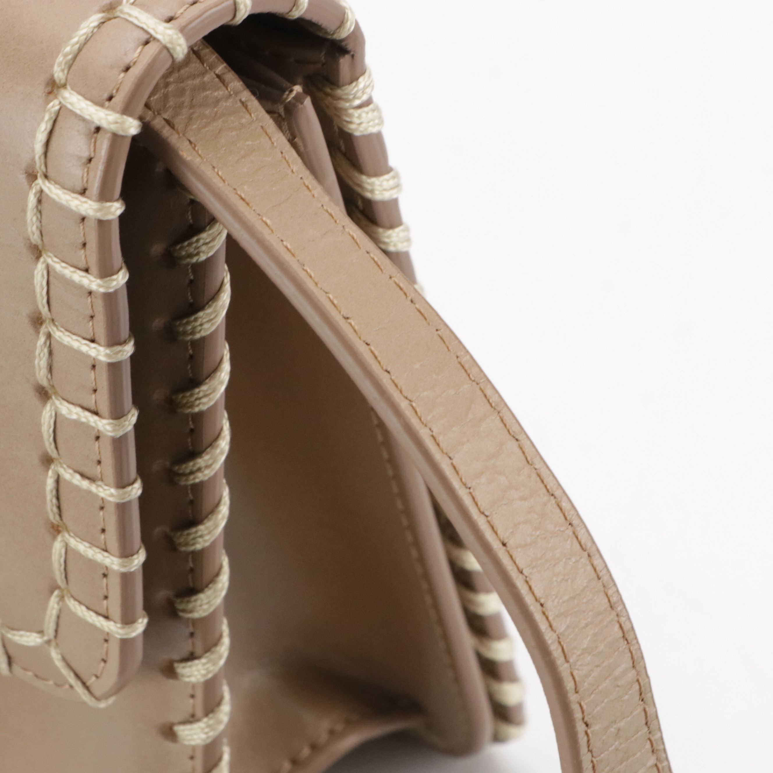 Chloe Kattie Whipstitch Crossbody Bag in Calfskin Leather