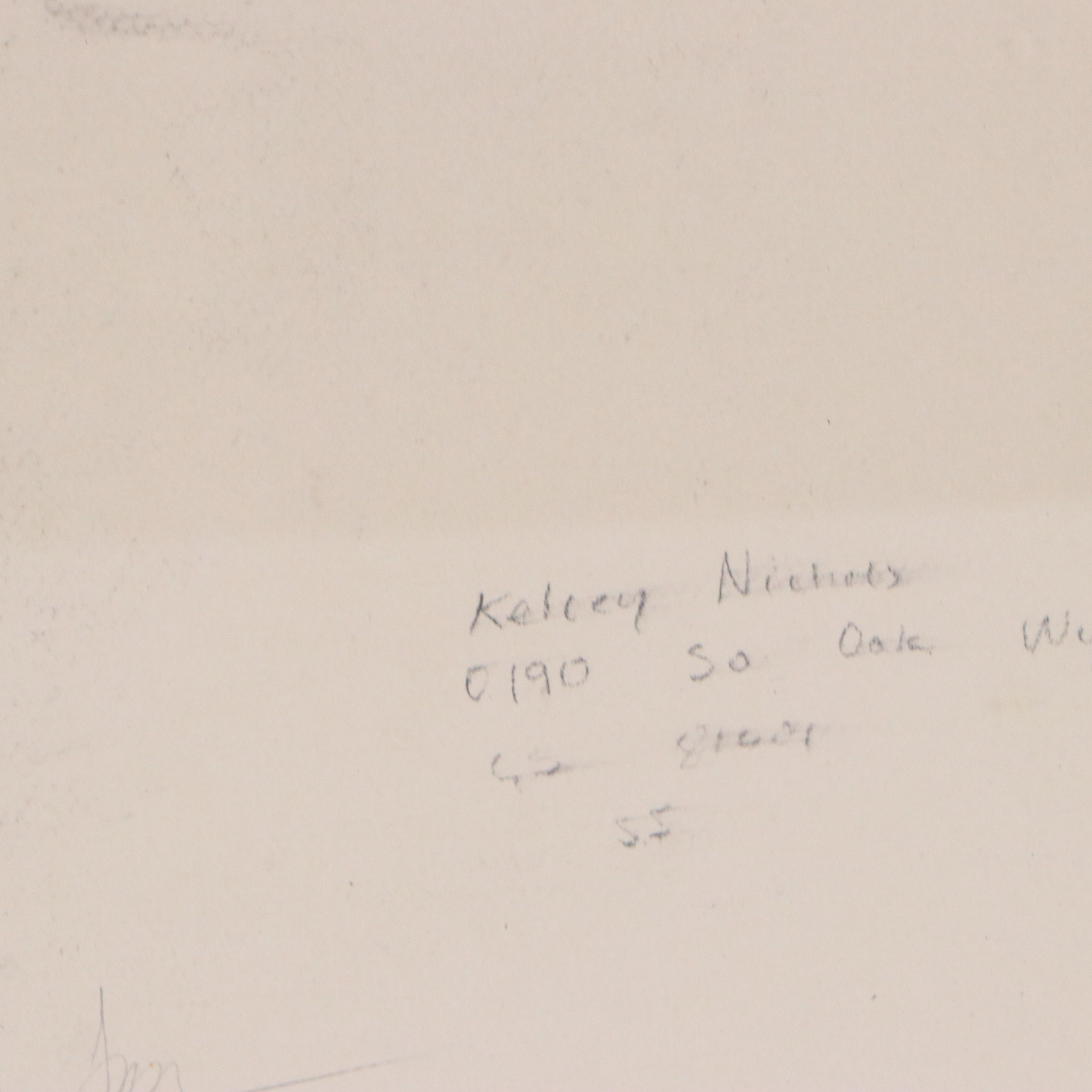 Daniel Sprick Charcoal and Pastel Drawing of Figure Studies