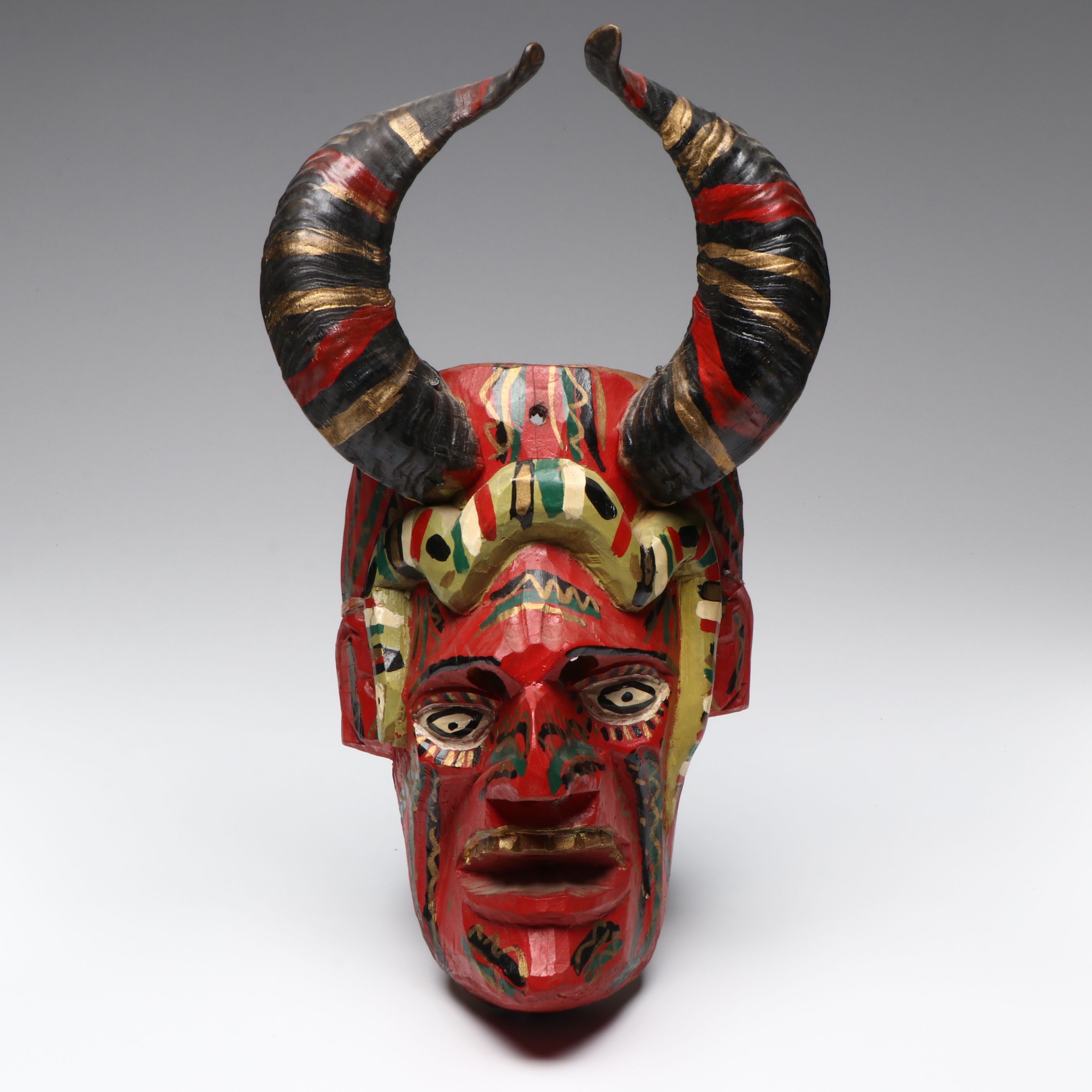 Mexican Day of the Dead Festival Mask, Mid-20th Century