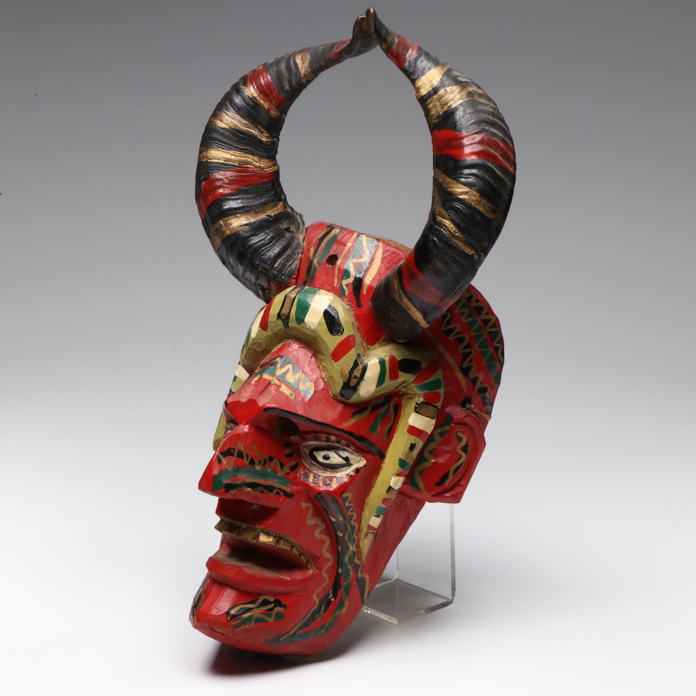 Mexican Day of the Dead Festival Mask, Mid-20th Century