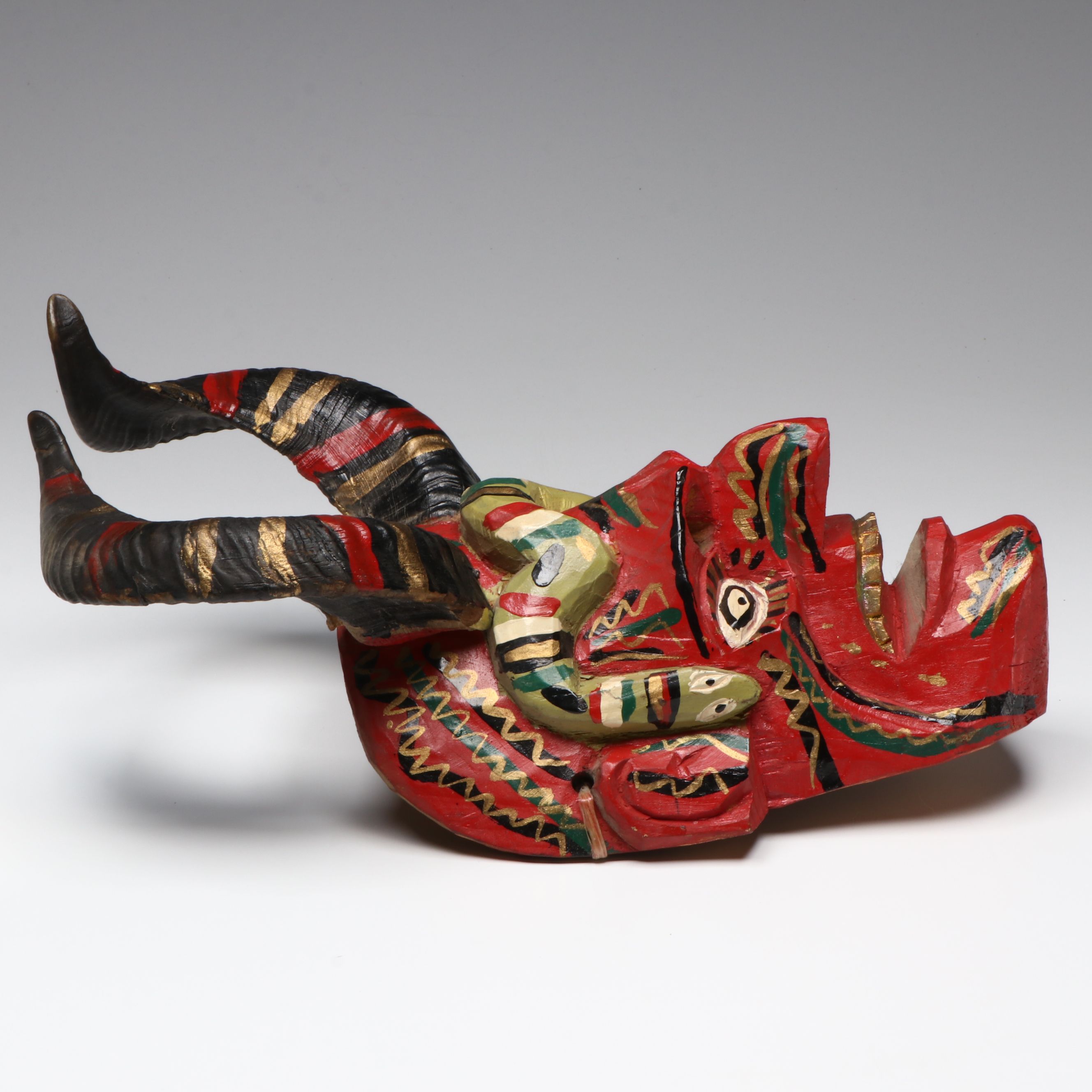 Mexican Day of the Dead Festival Mask, Mid-20th Century