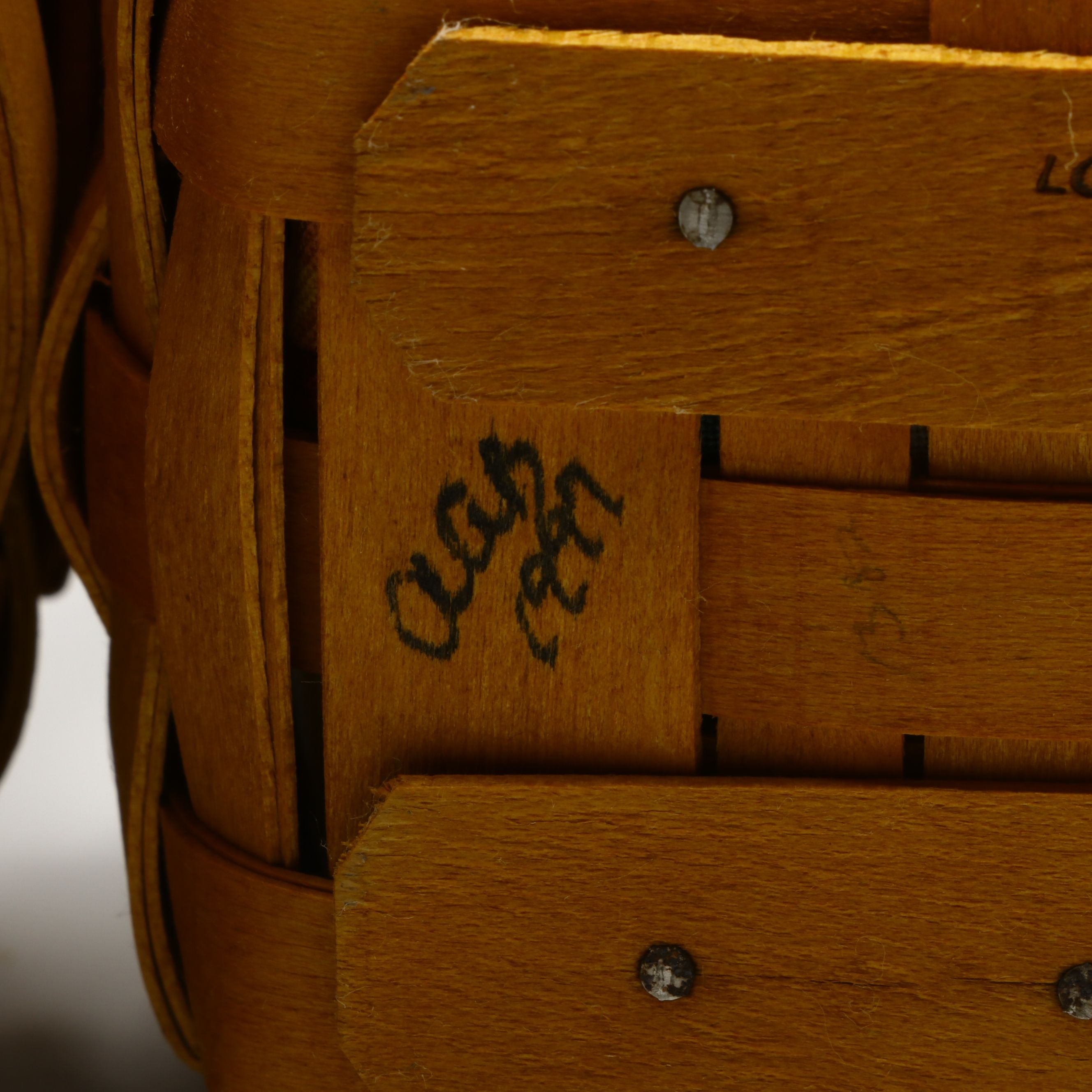 Longaberger Handwoven Maple Baskets with Print