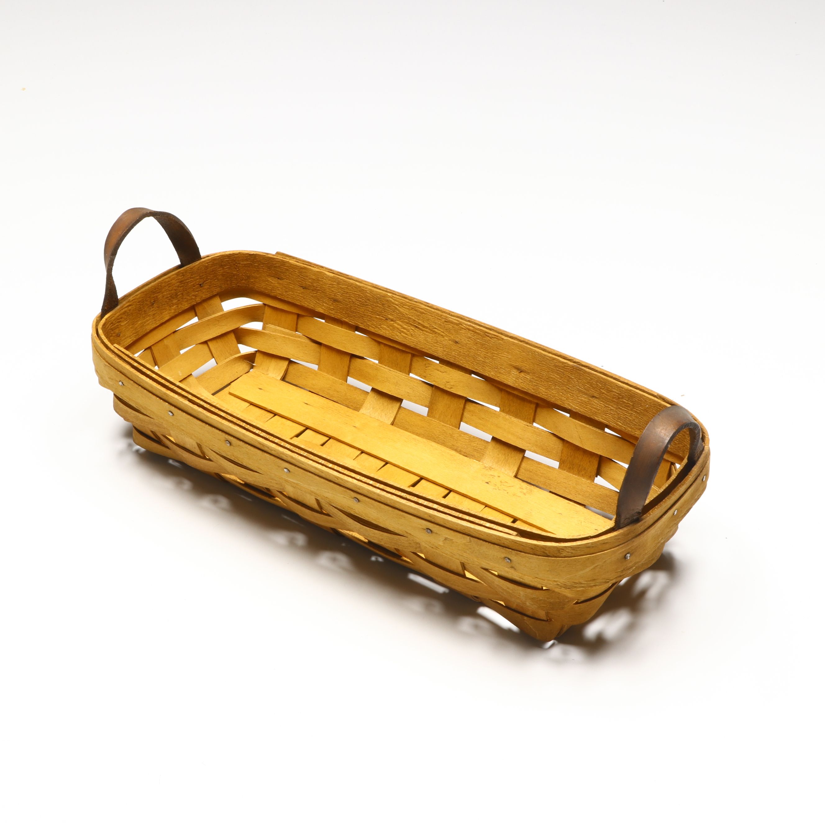 Longaberger Handwoven Maple Baskets with Print