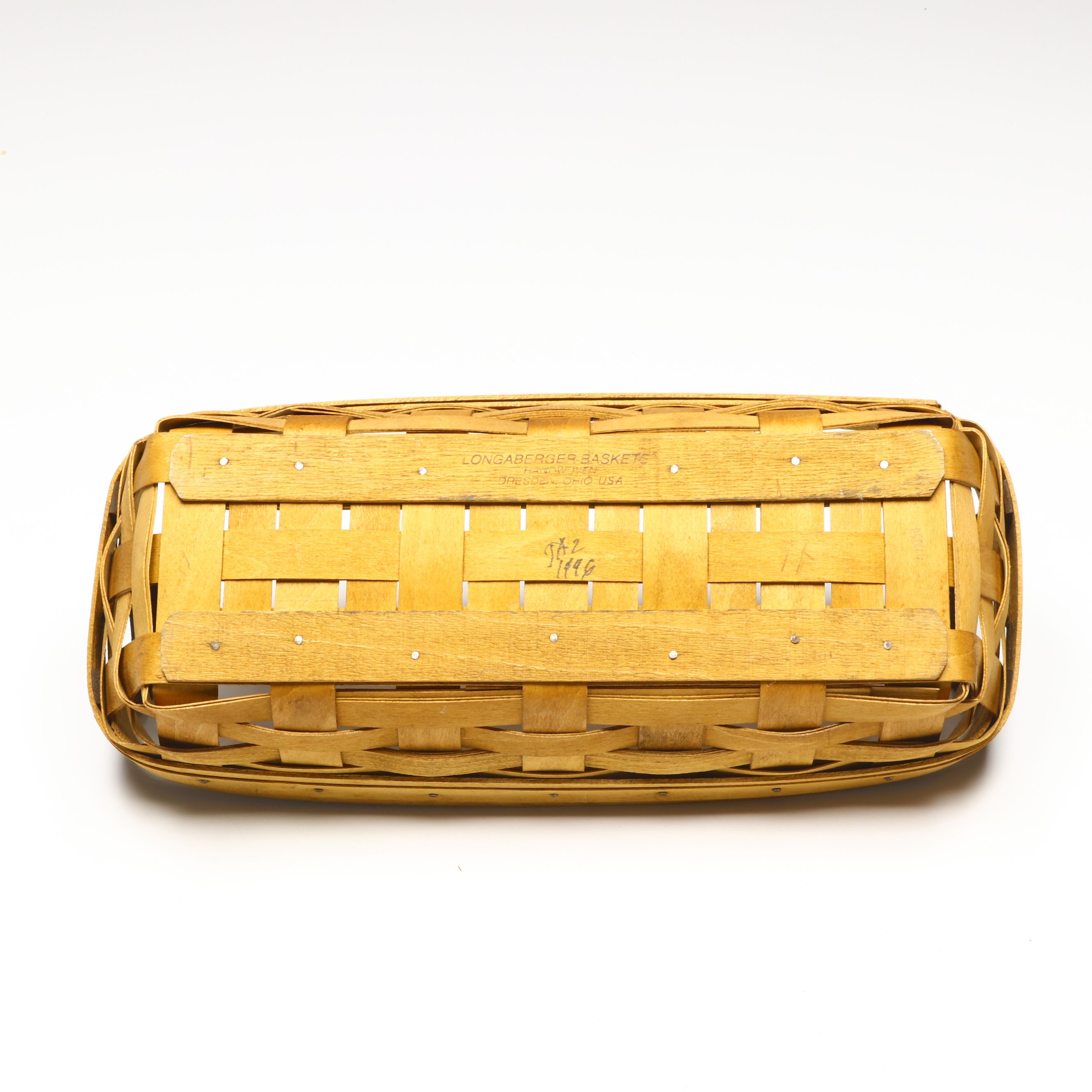 Longaberger Handwoven Maple Baskets with Print