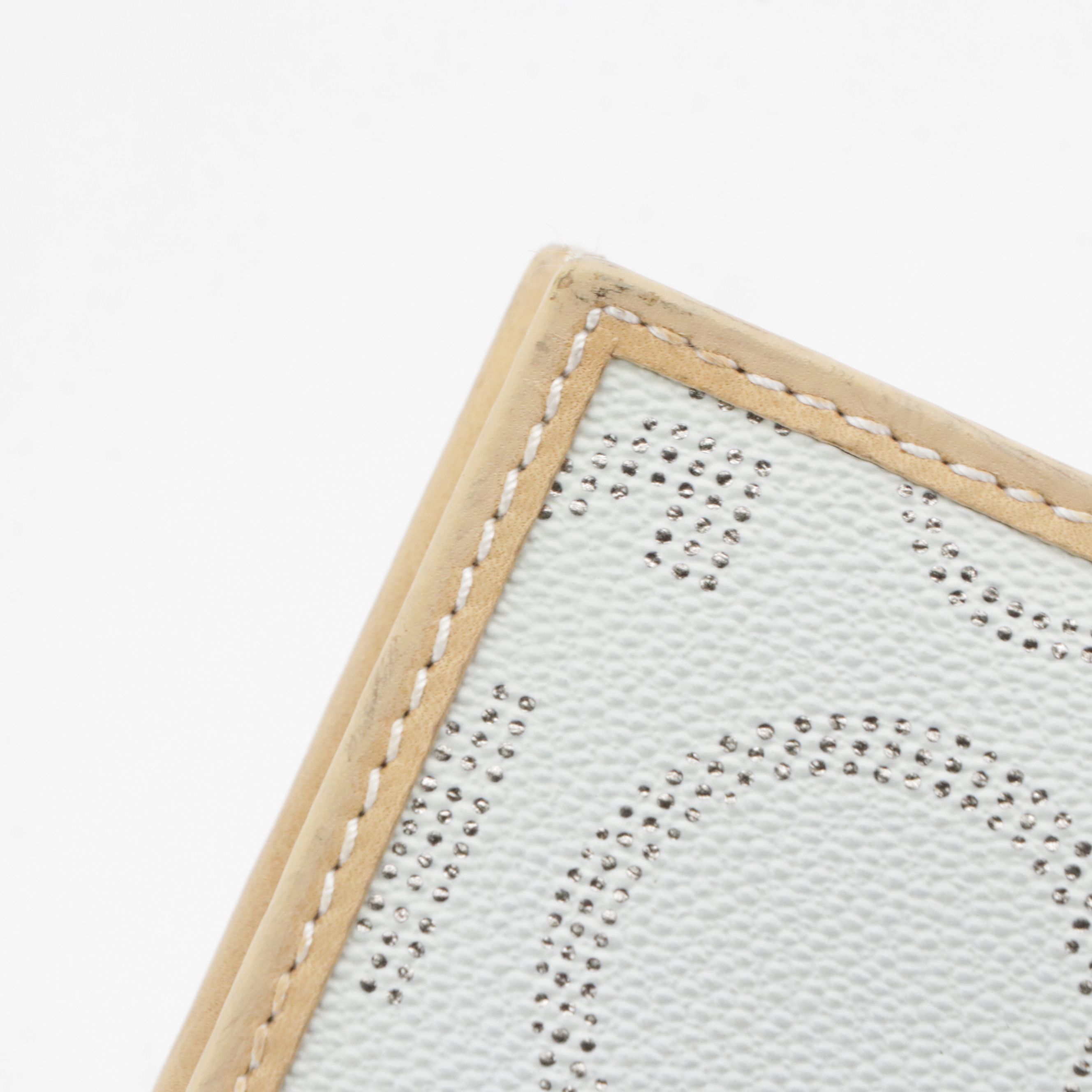 Salvatore Ferragamo Light Blue and Silver Gancini Pattern Long Bifold Wallet