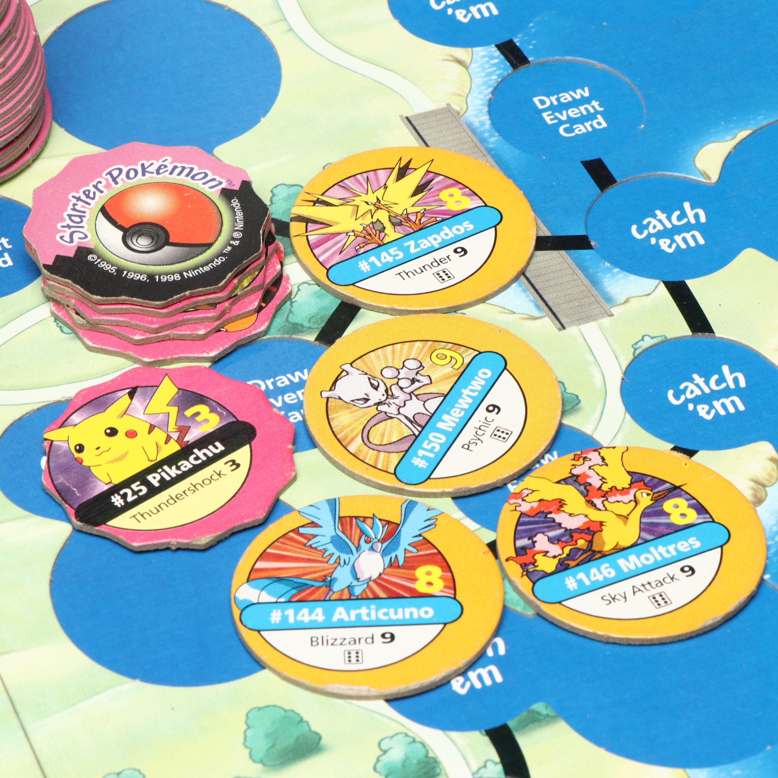 Pokémon Japanese Cards with Milton Bradley "Master Trainer" Board Game