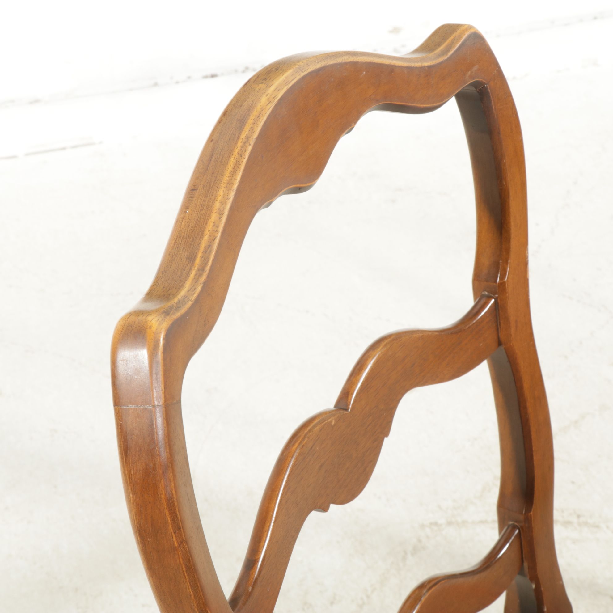 Drexel French Provincial Style Walnut Dining Table with Four Chairs