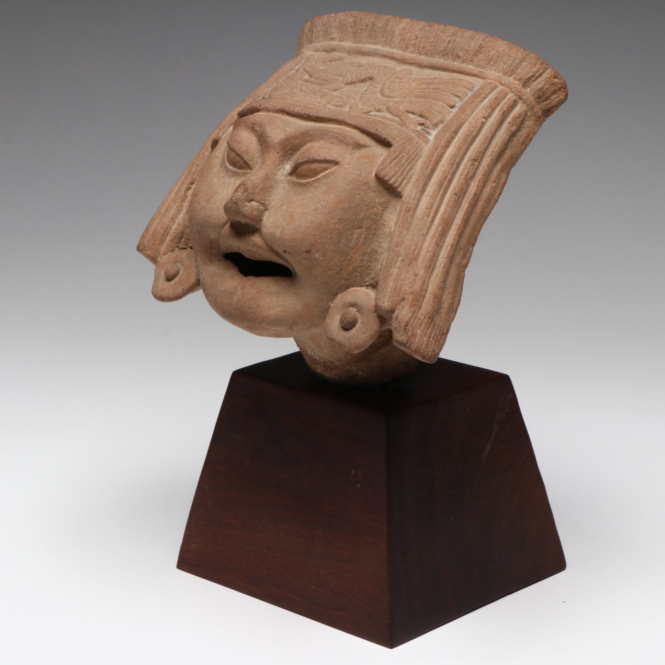 Veracruz Smiling Pottery Sonriente Head, Circa 600–800 CE