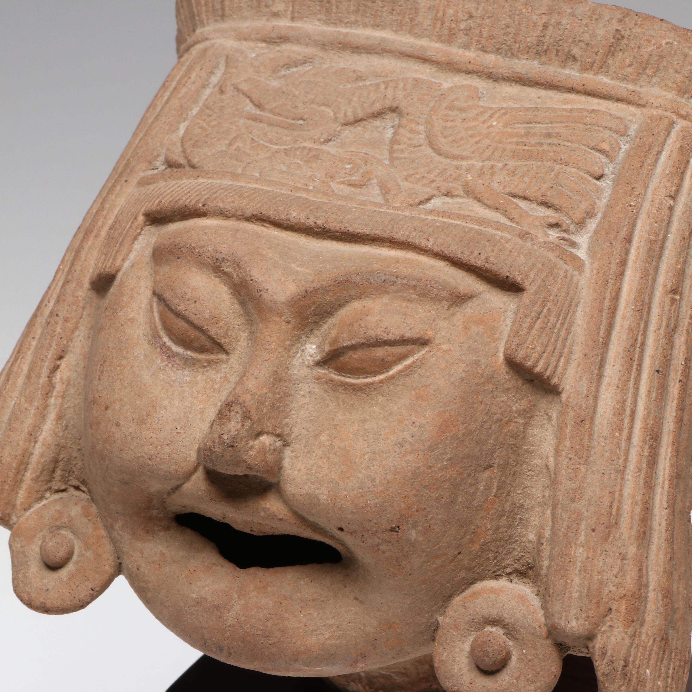 Veracruz Smiling Pottery Sonriente Head, Circa 600–800 CE