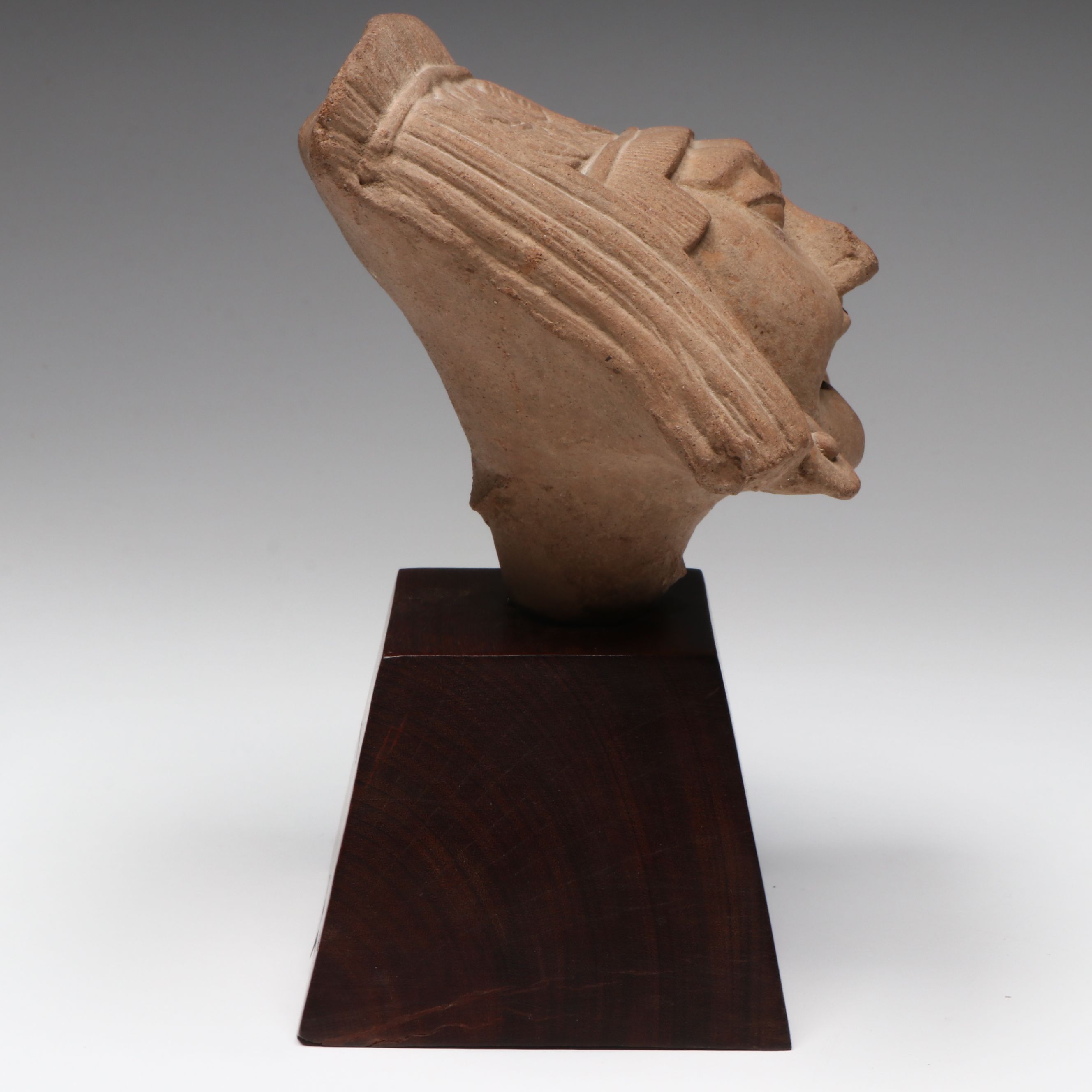 Veracruz Smiling Pottery Sonriente Head, Circa 600–800 CE