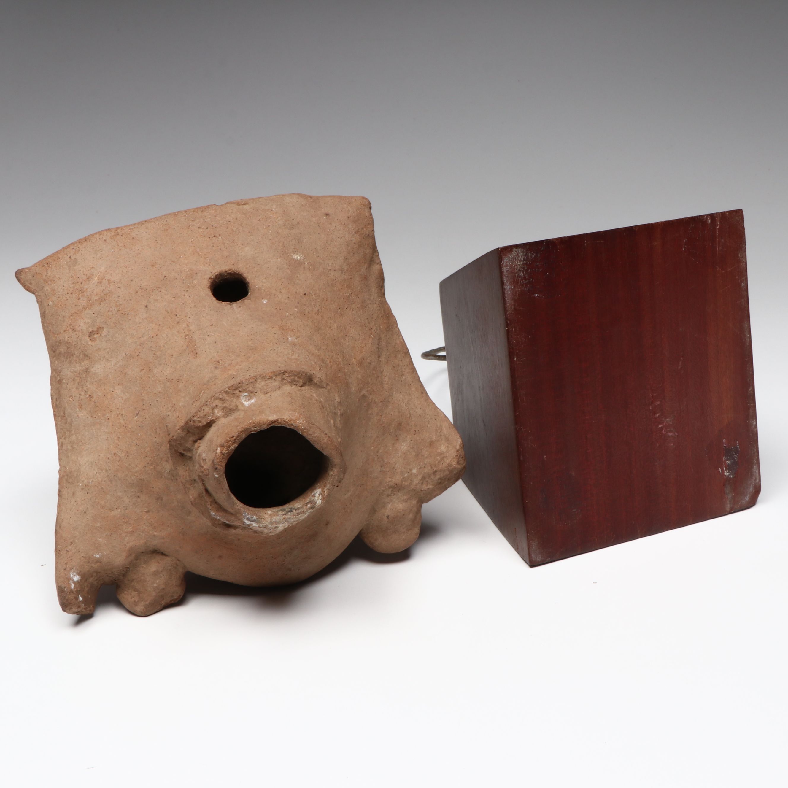 Veracruz Smiling Pottery Sonriente Head, Circa 600–800 CE