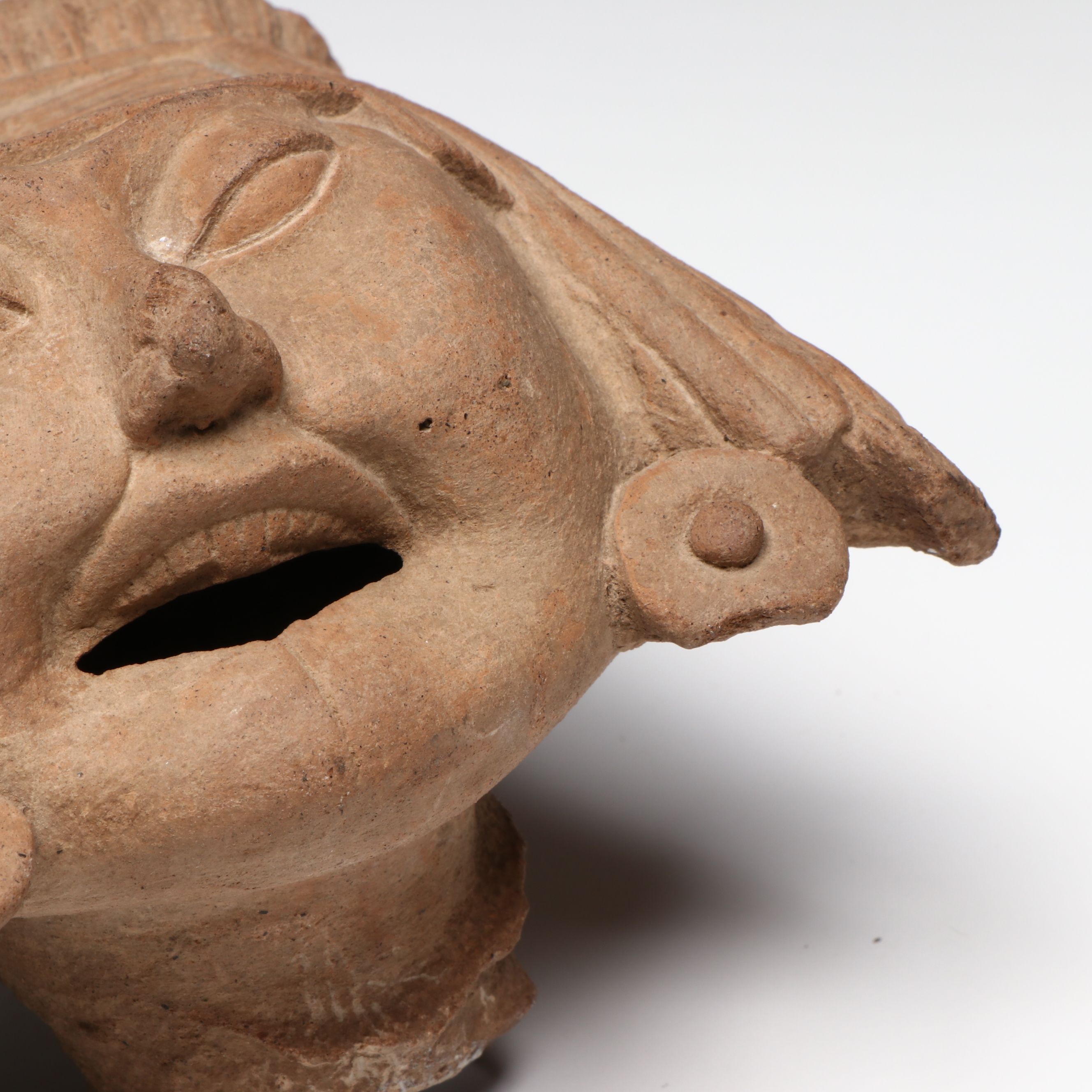Veracruz Smiling Pottery Sonriente Head, Circa 600–800 CE