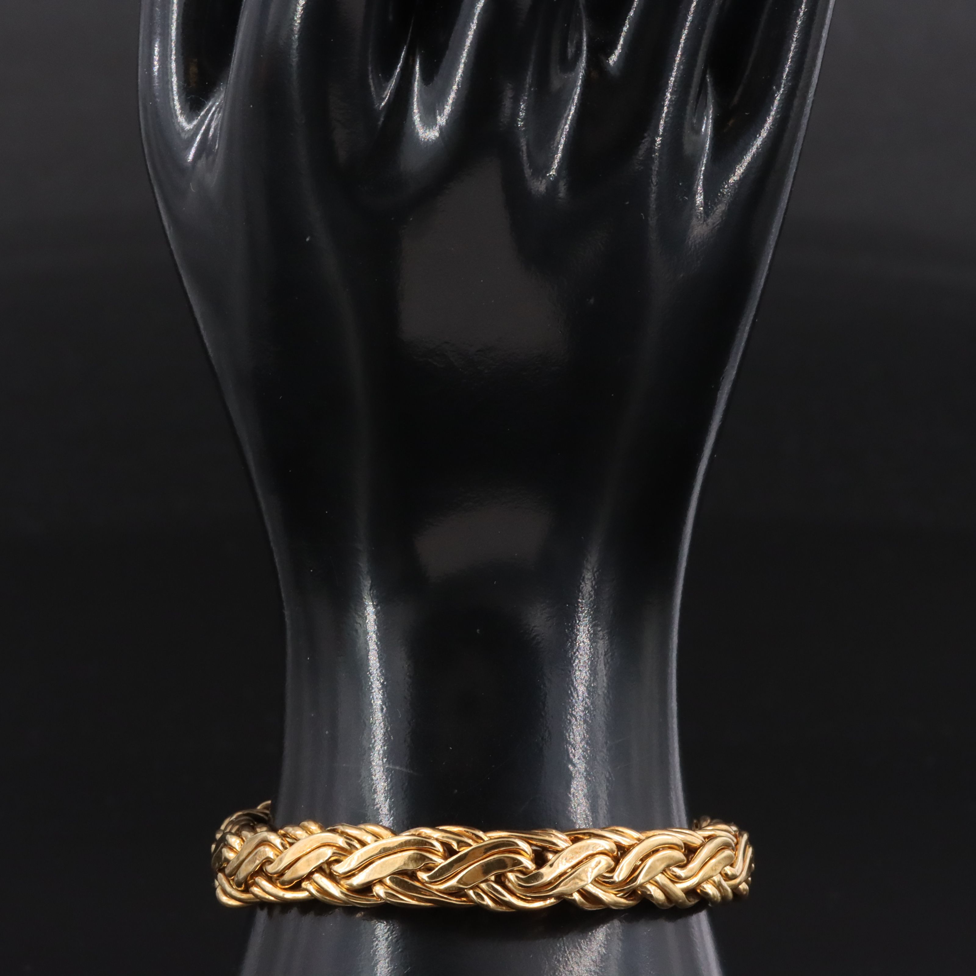 Tiffany & Co. 18K Braided Chain Bracelet