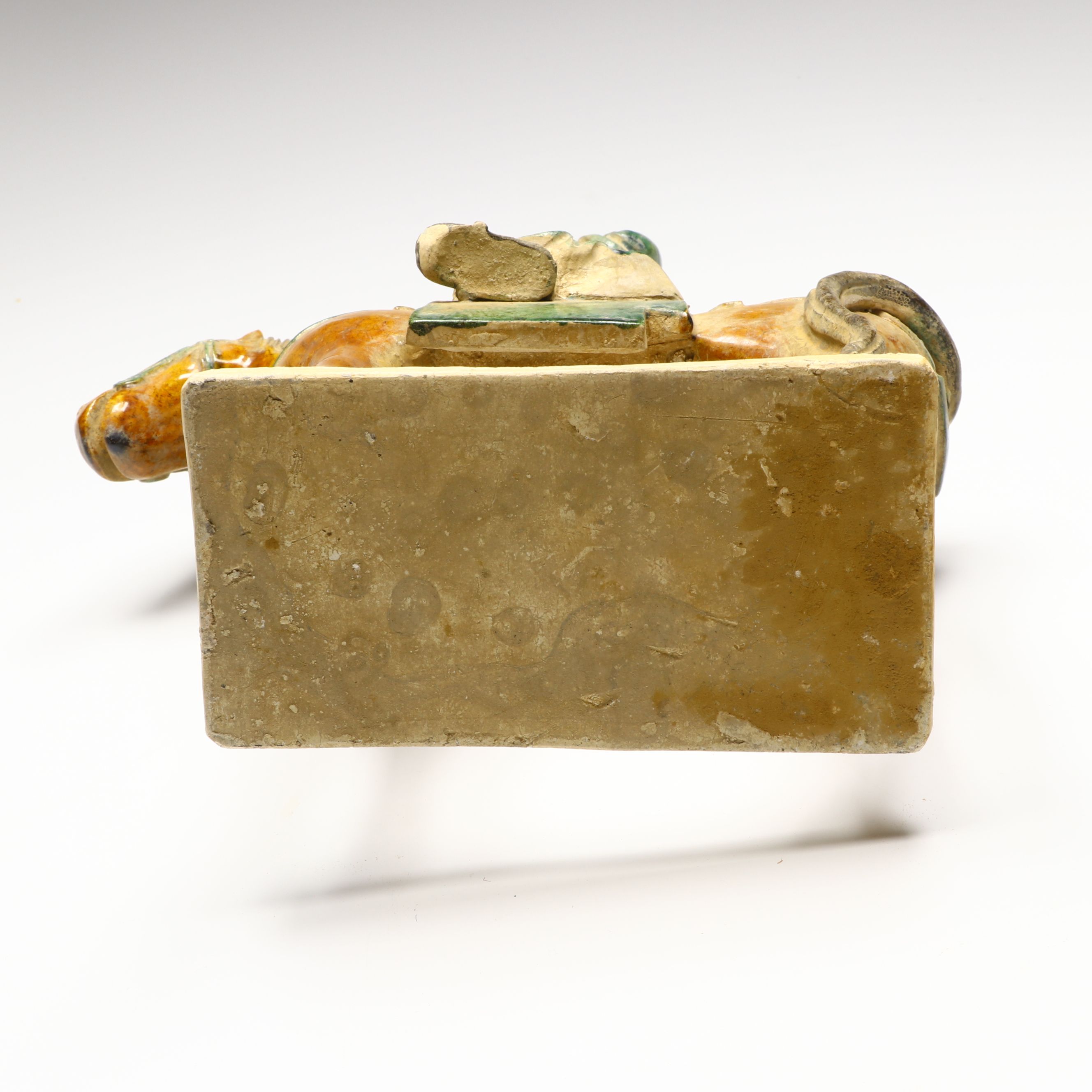 Chinese Sancai Glaze Ceramic Horse and Rider Figures