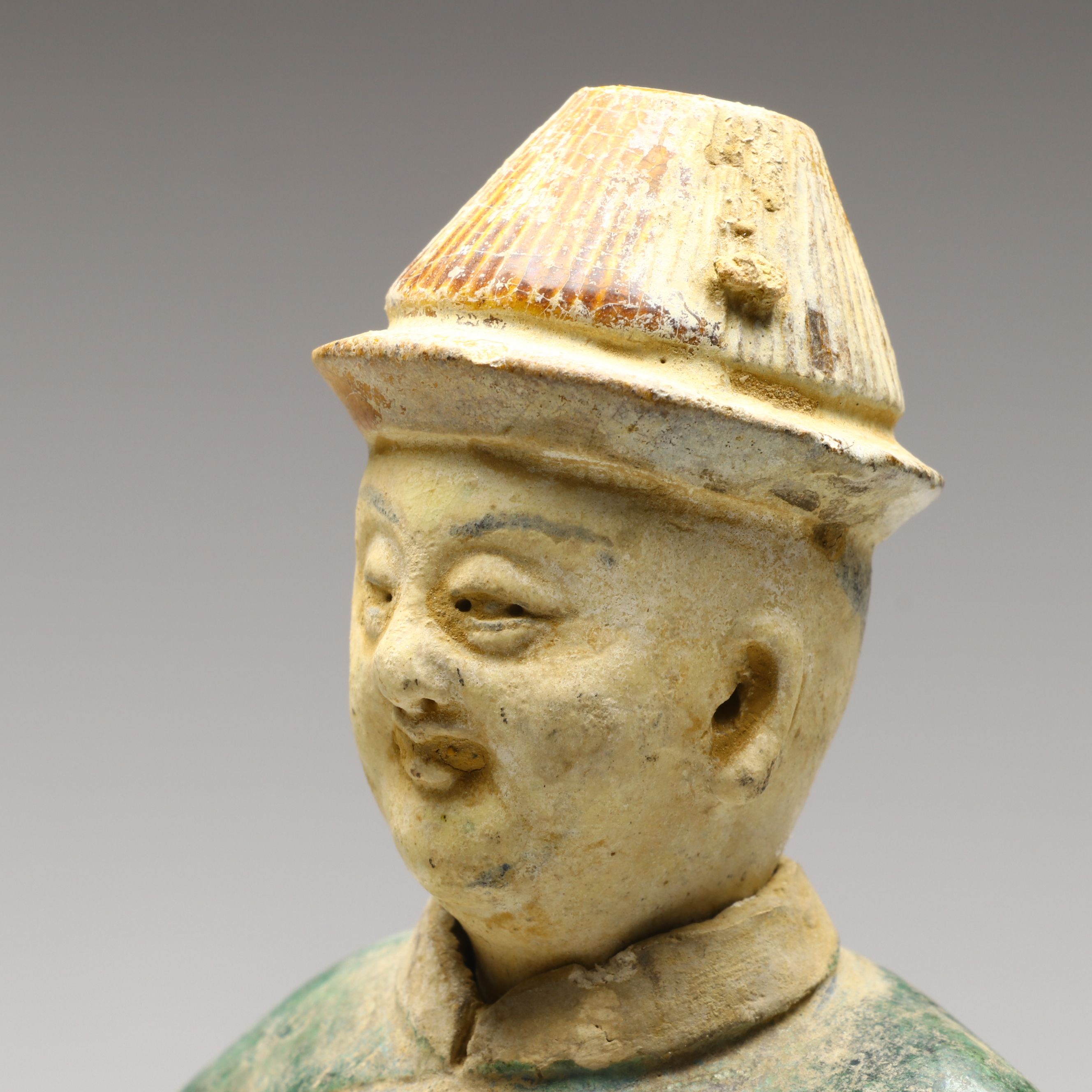 Chinese Sancai Glaze Ceramic Horse and Rider Figures