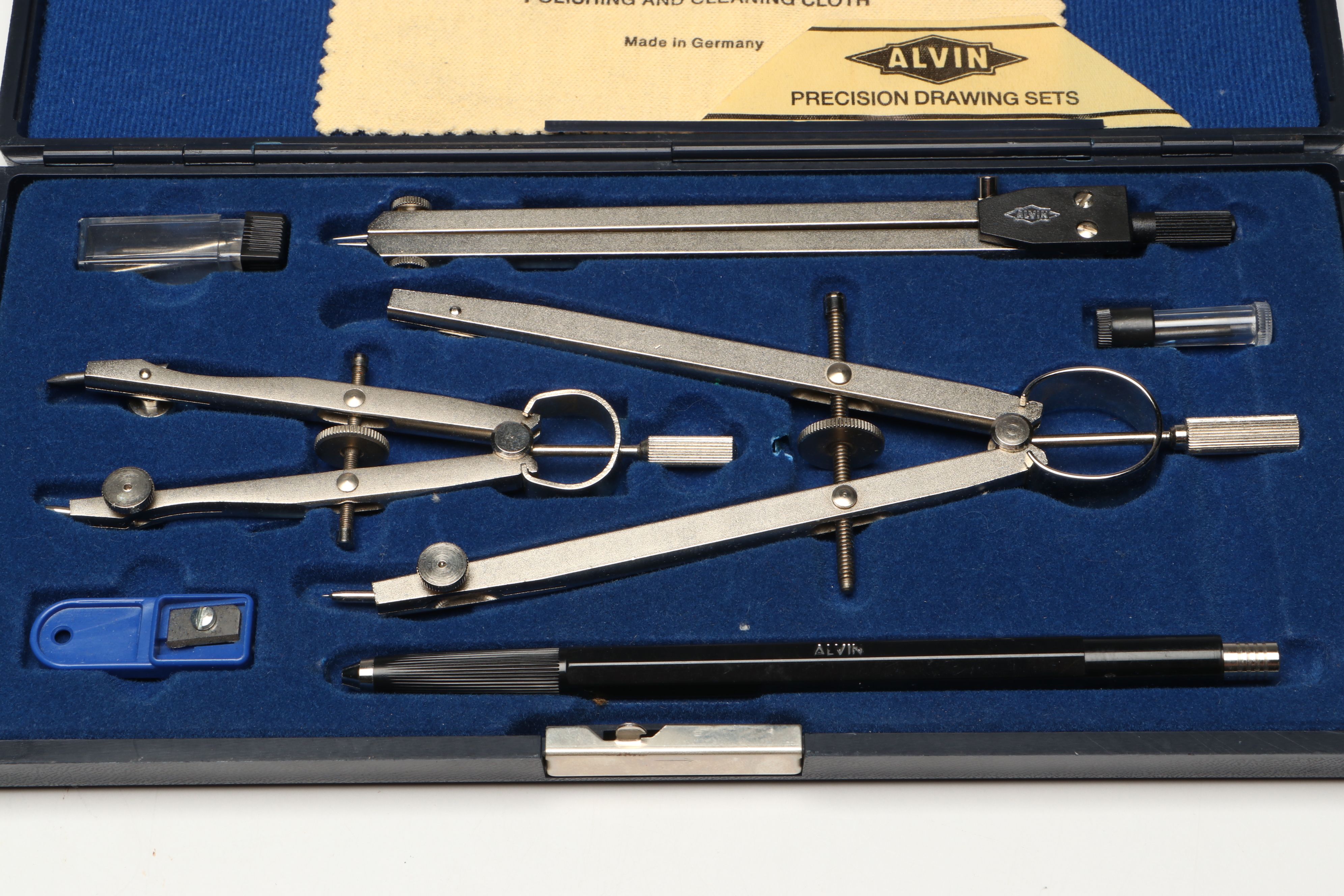 Alvin Drawing Instruments with Brown & Sharpe Micrometer and Other Caliper