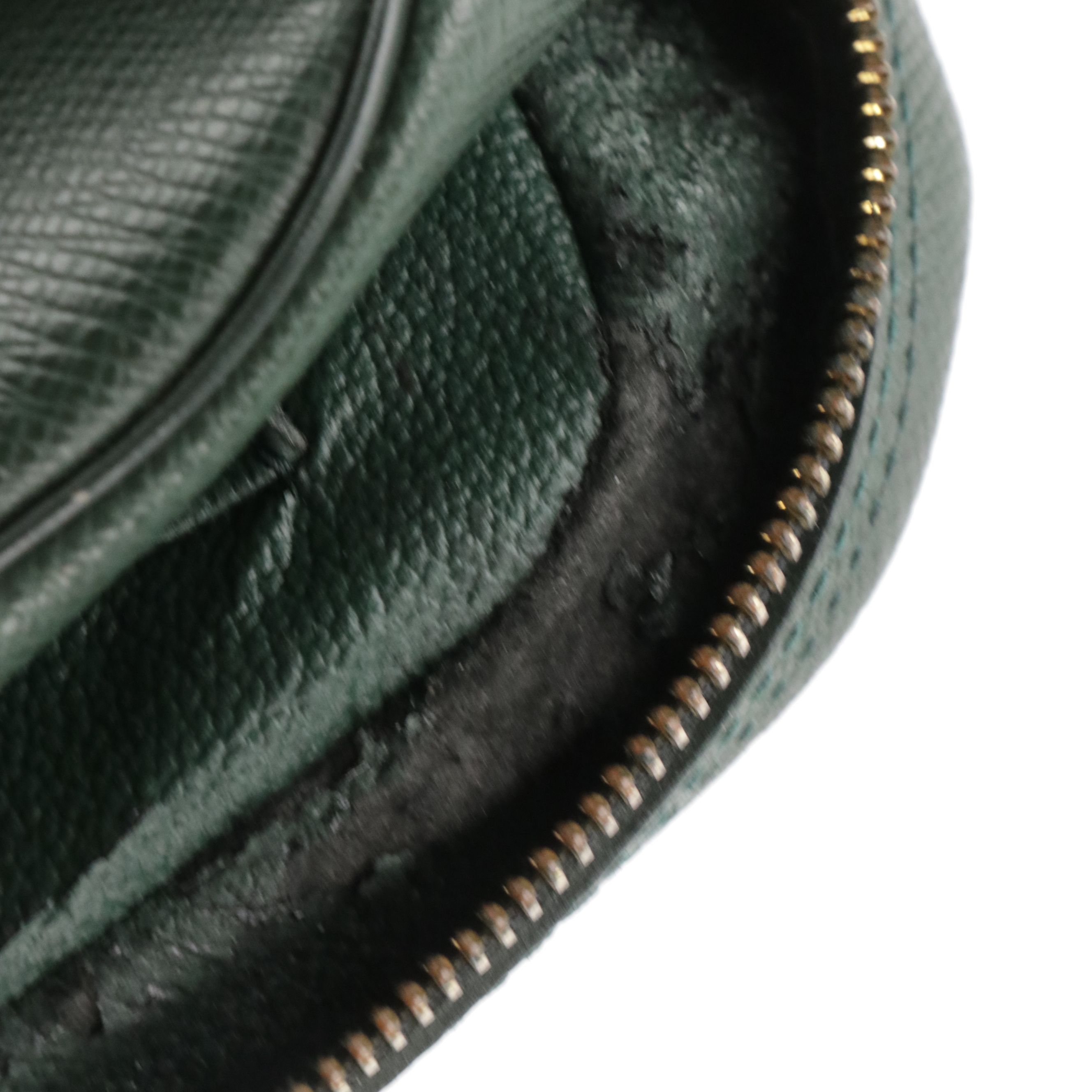 Louis Vuitton Palana Soft Toiletry Pouch in Dark Green Taïga Leather