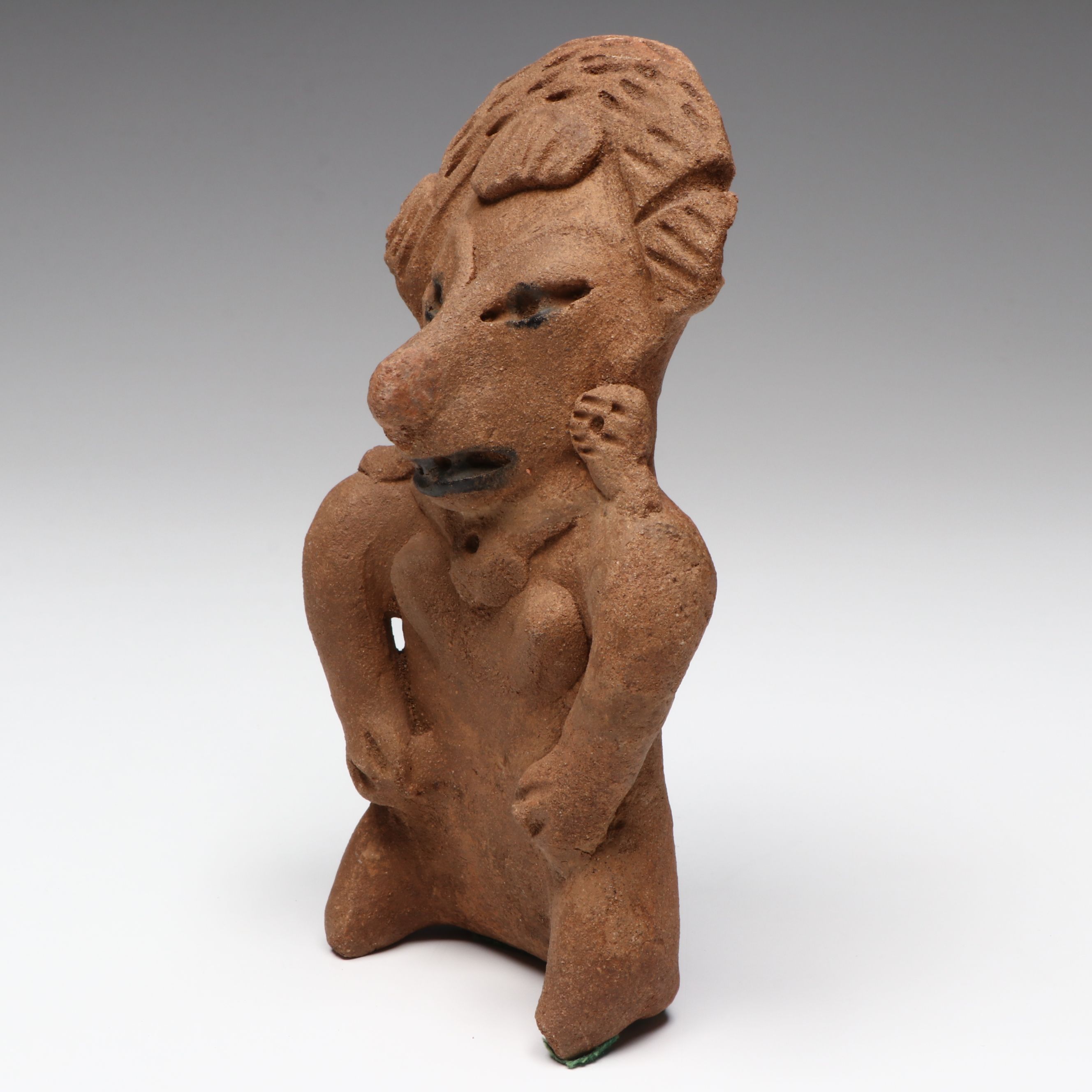 Veracruz Pottery Seated Female Figure, Circa 600–900 CE