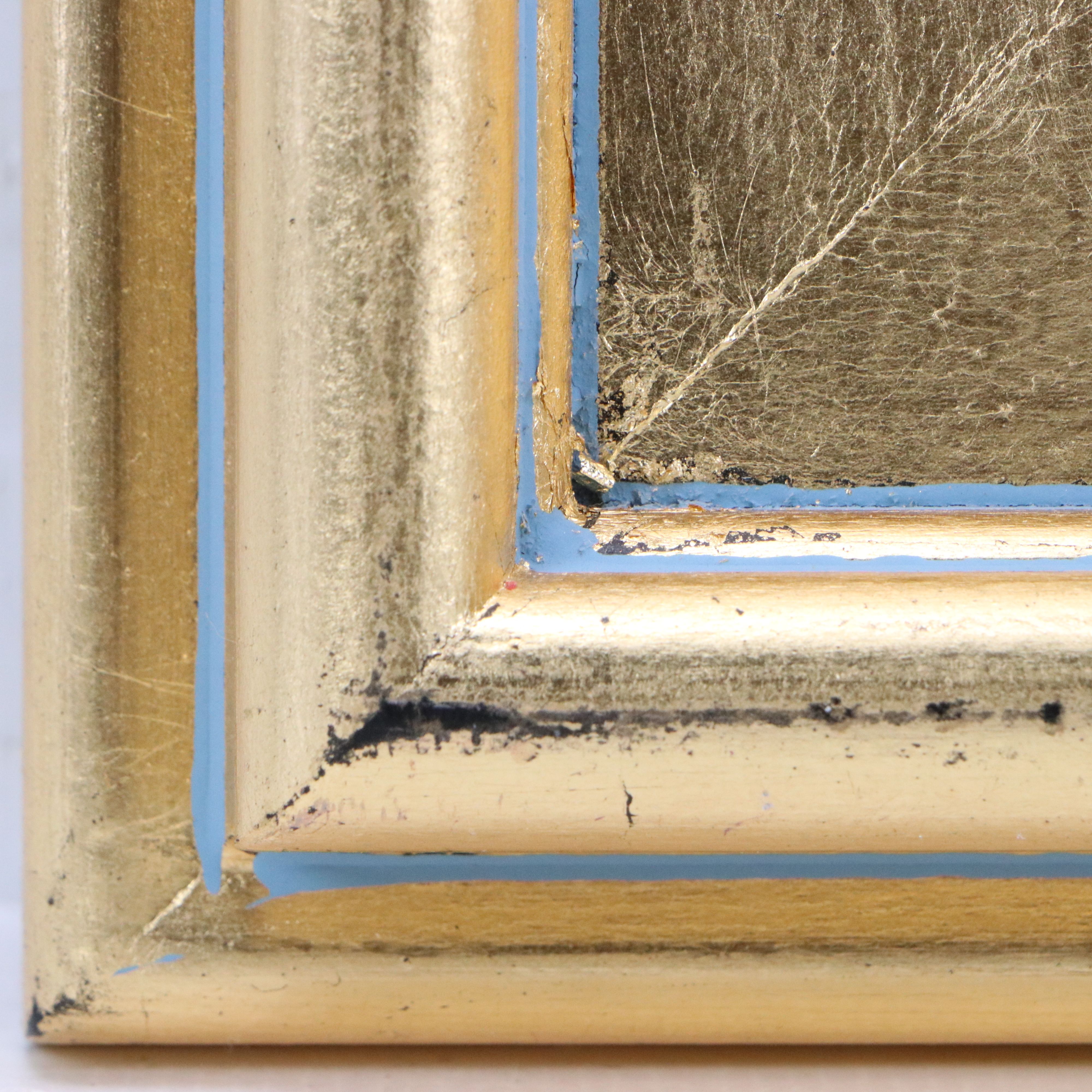 Sally Rosenbaum Impressionistic Oil Painting of Woman Reading in Garden, 21st C.