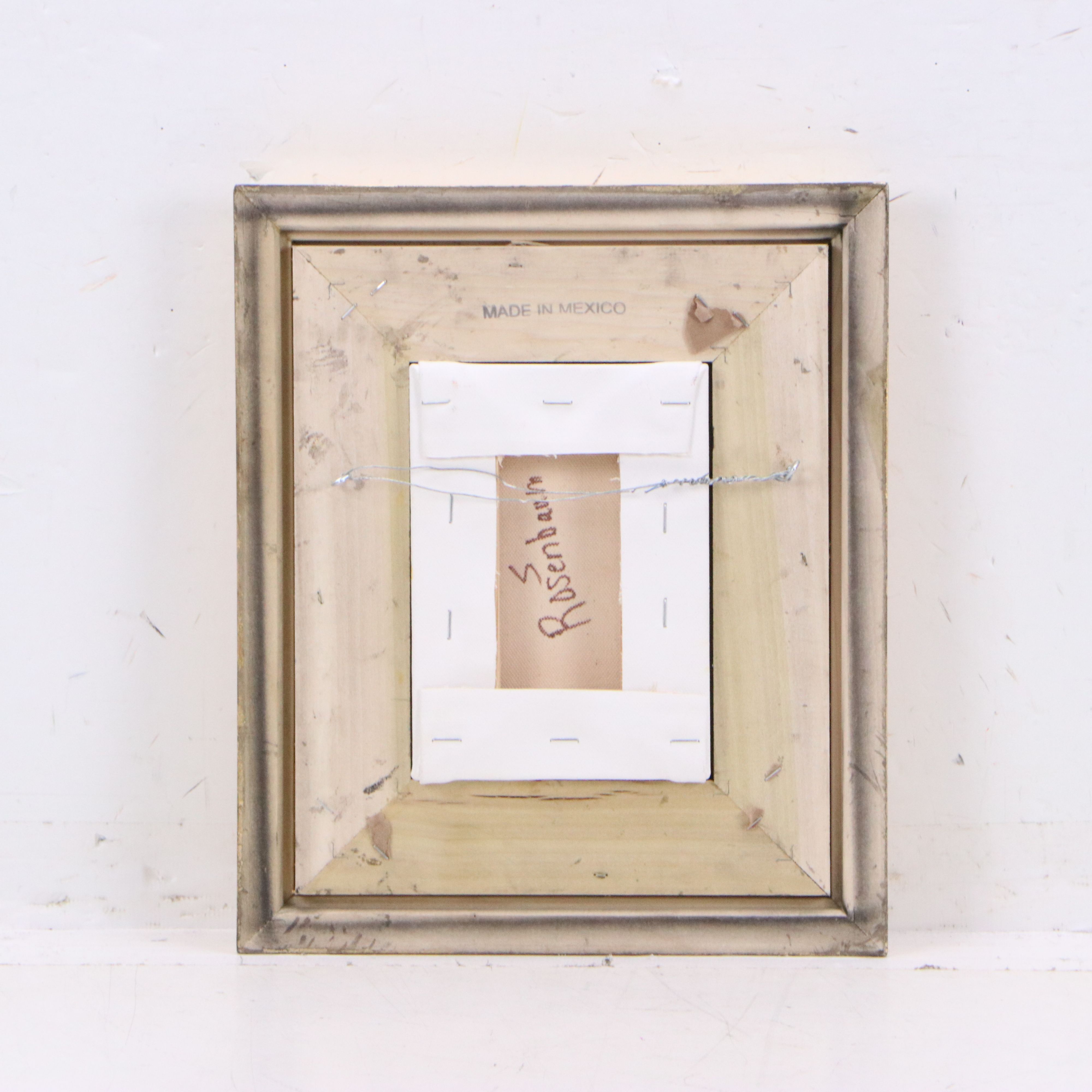 Sally Rosenbaum Impressionistic Oil Painting of Woman Reading in Garden, 21st C.