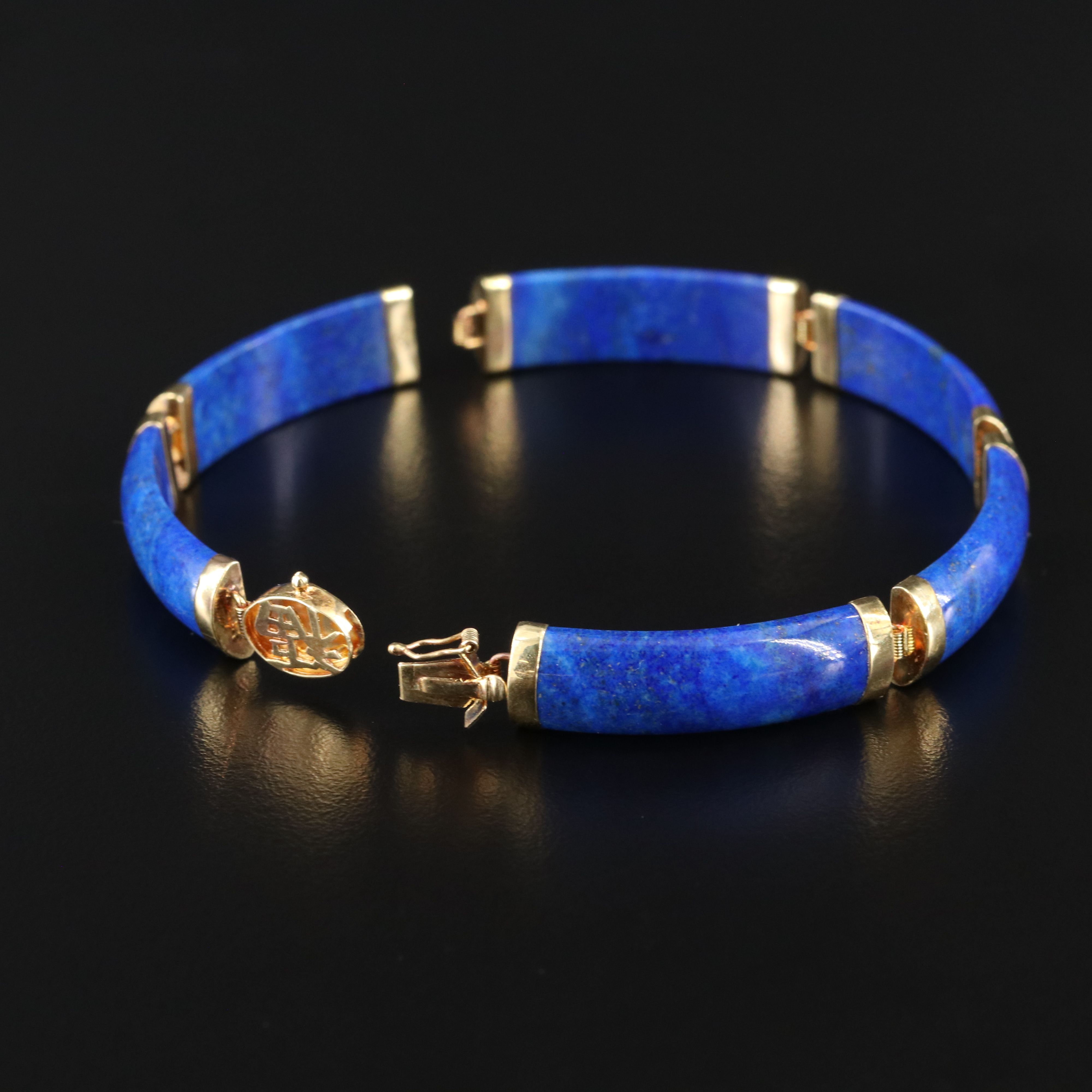 14K Lapis Lazuli Bracelet