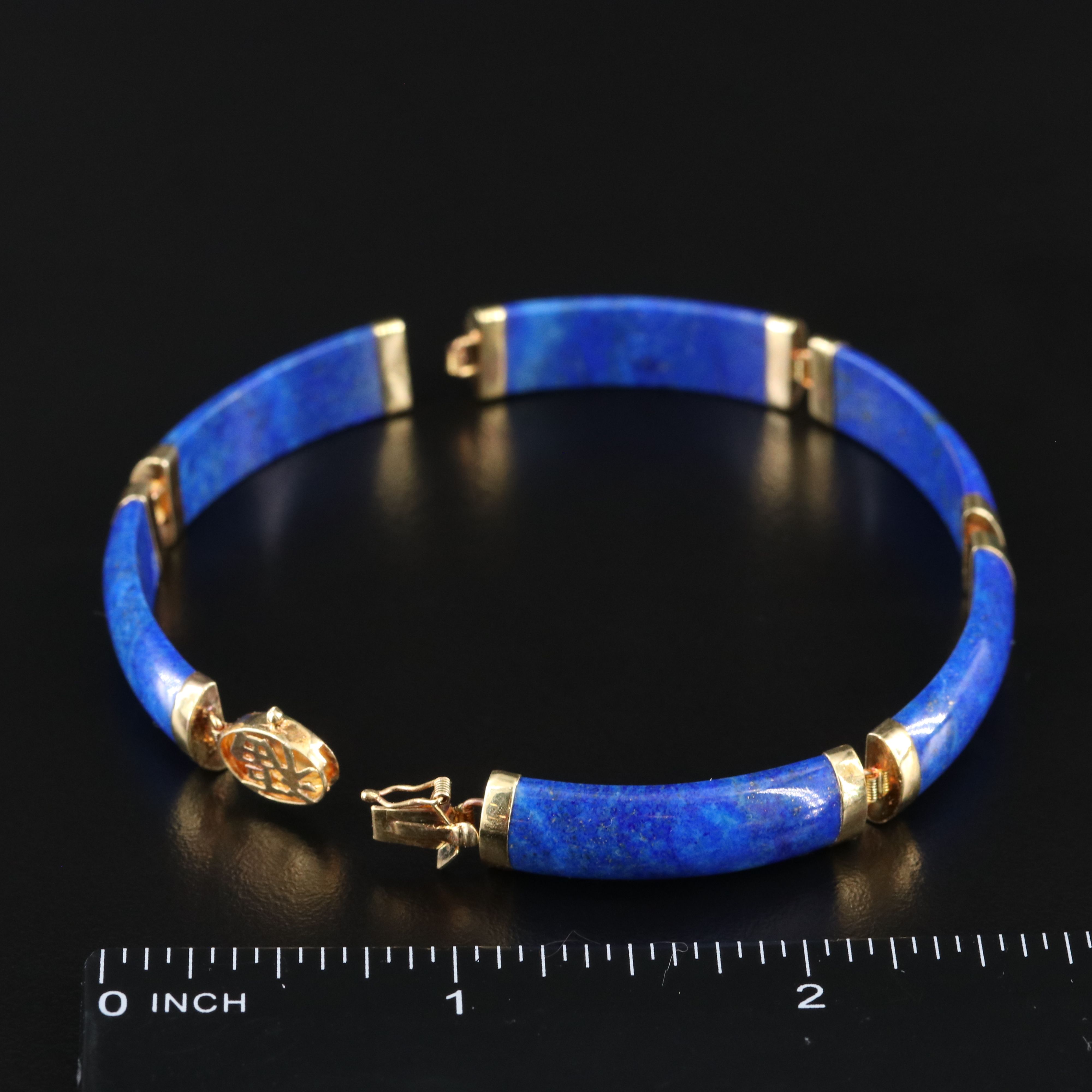 14K Lapis Lazuli Bracelet