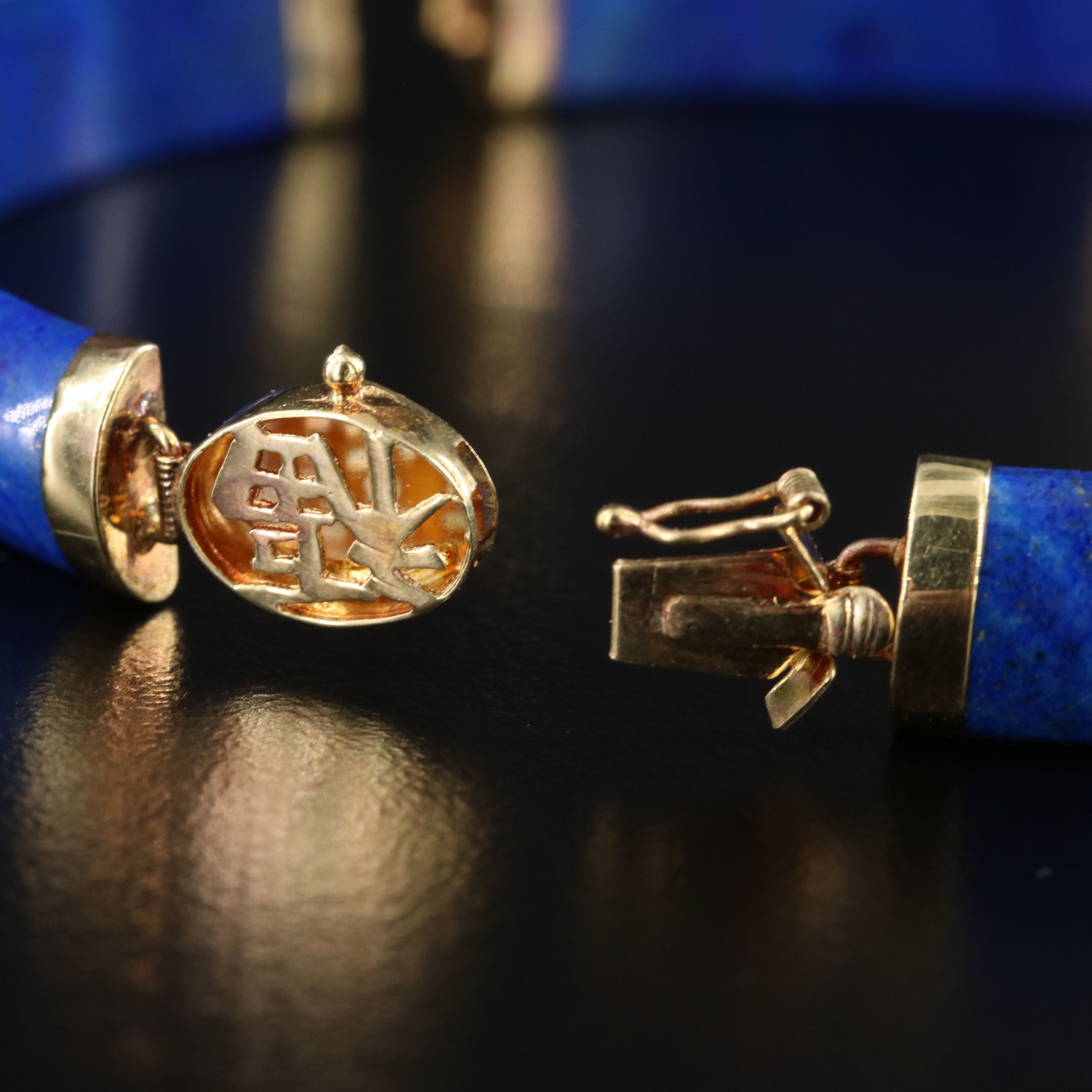 14K Lapis Lazuli Bracelet