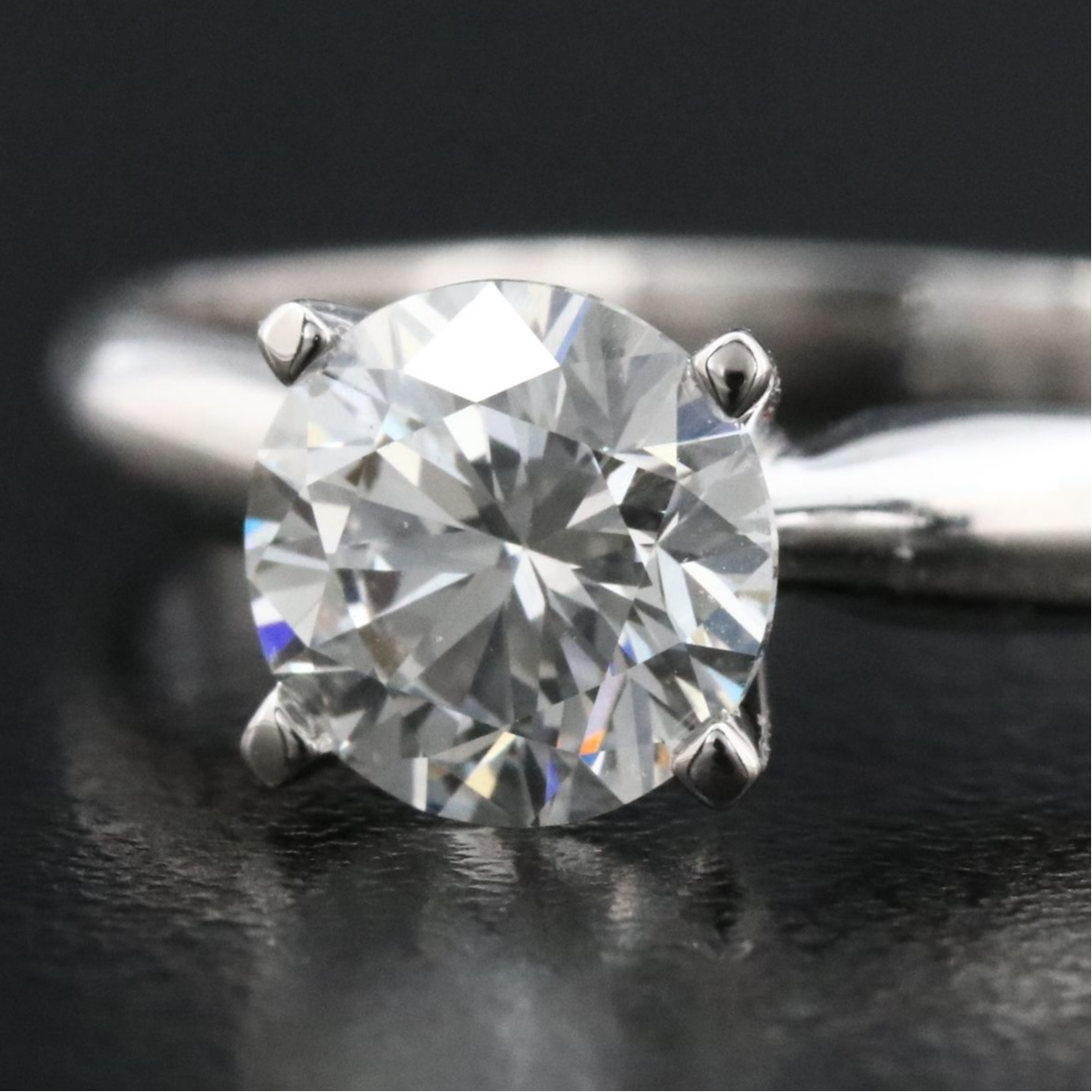 14K 1.08 CT Lab Grown Diamond Solitaire Ring