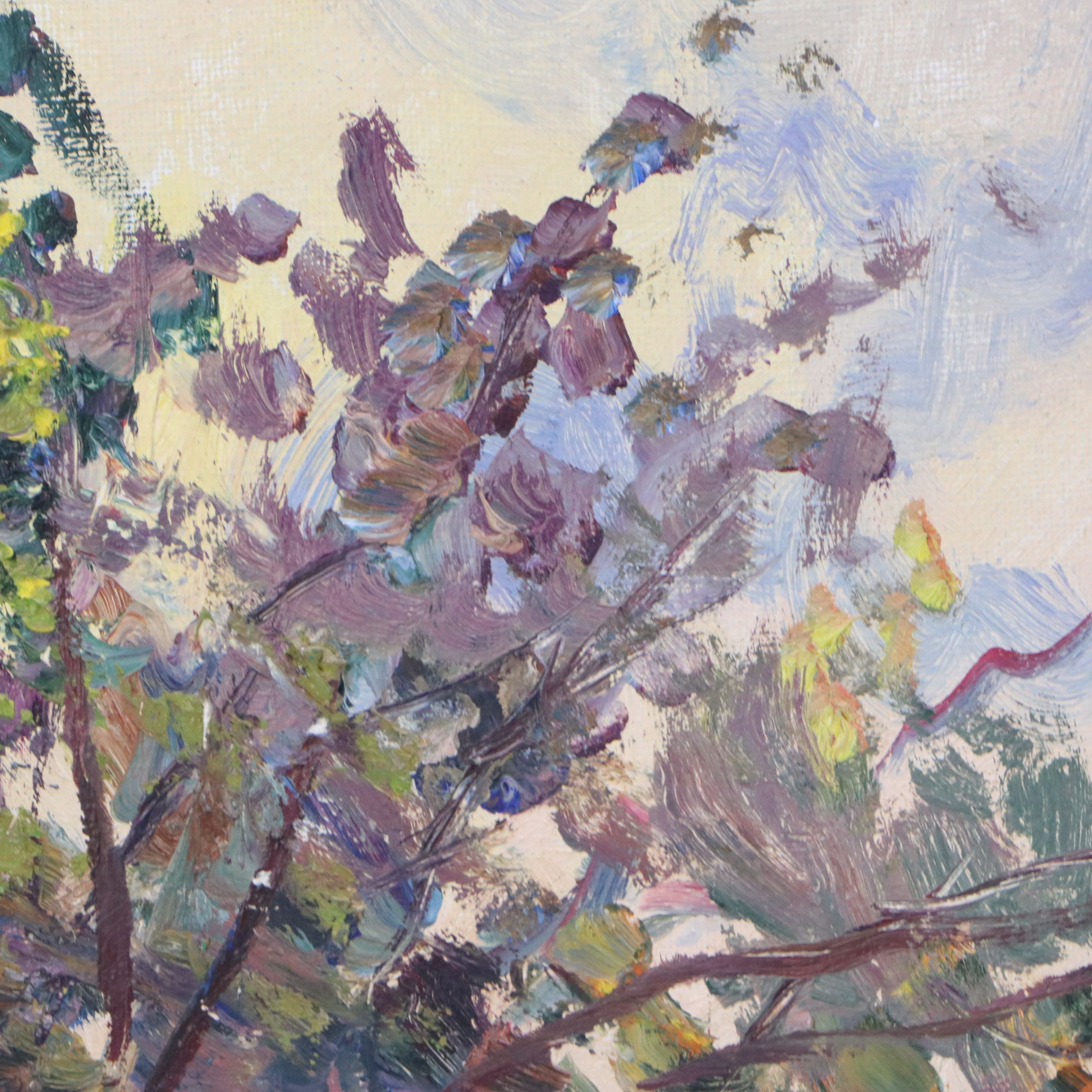 Luis Hourgras Oil Painting "Paris," 1969