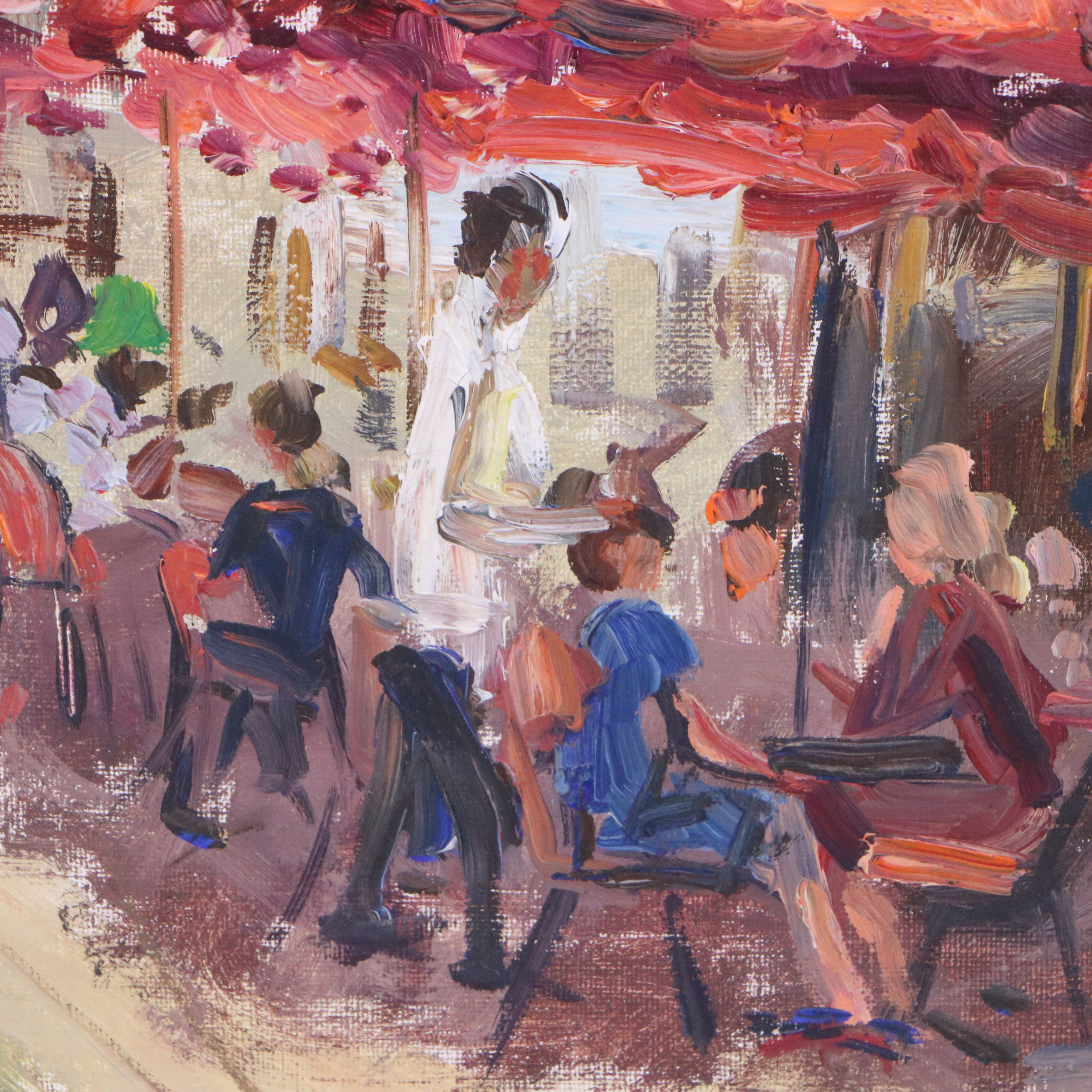 Luis Hourgras Oil Painting "Paris," 1969