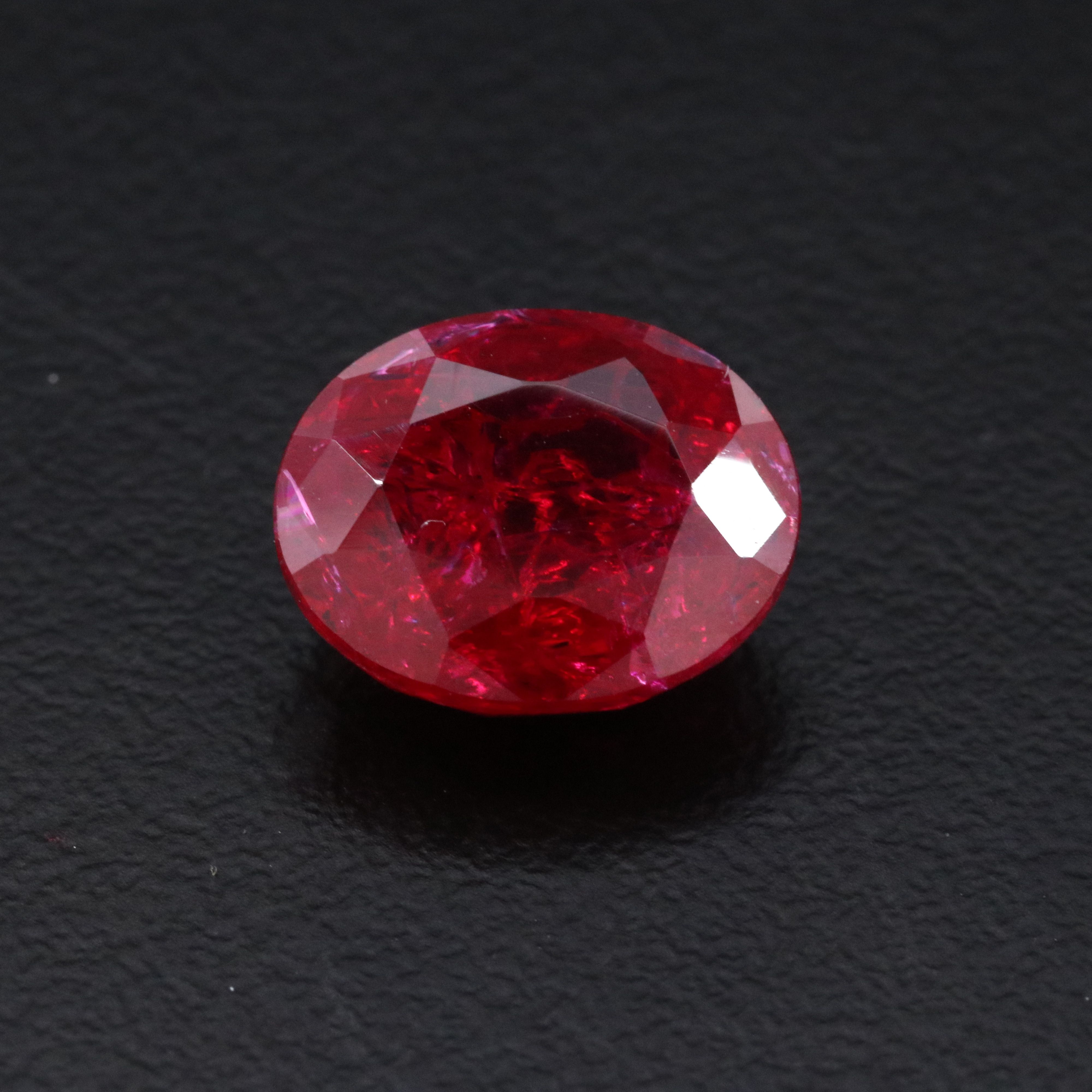 Loose 6.84 CT Lab Grown Ruby